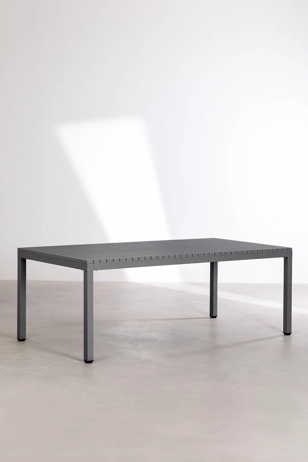 Stół ogrodowy prostokątny 210x100 cm aluminium Marti