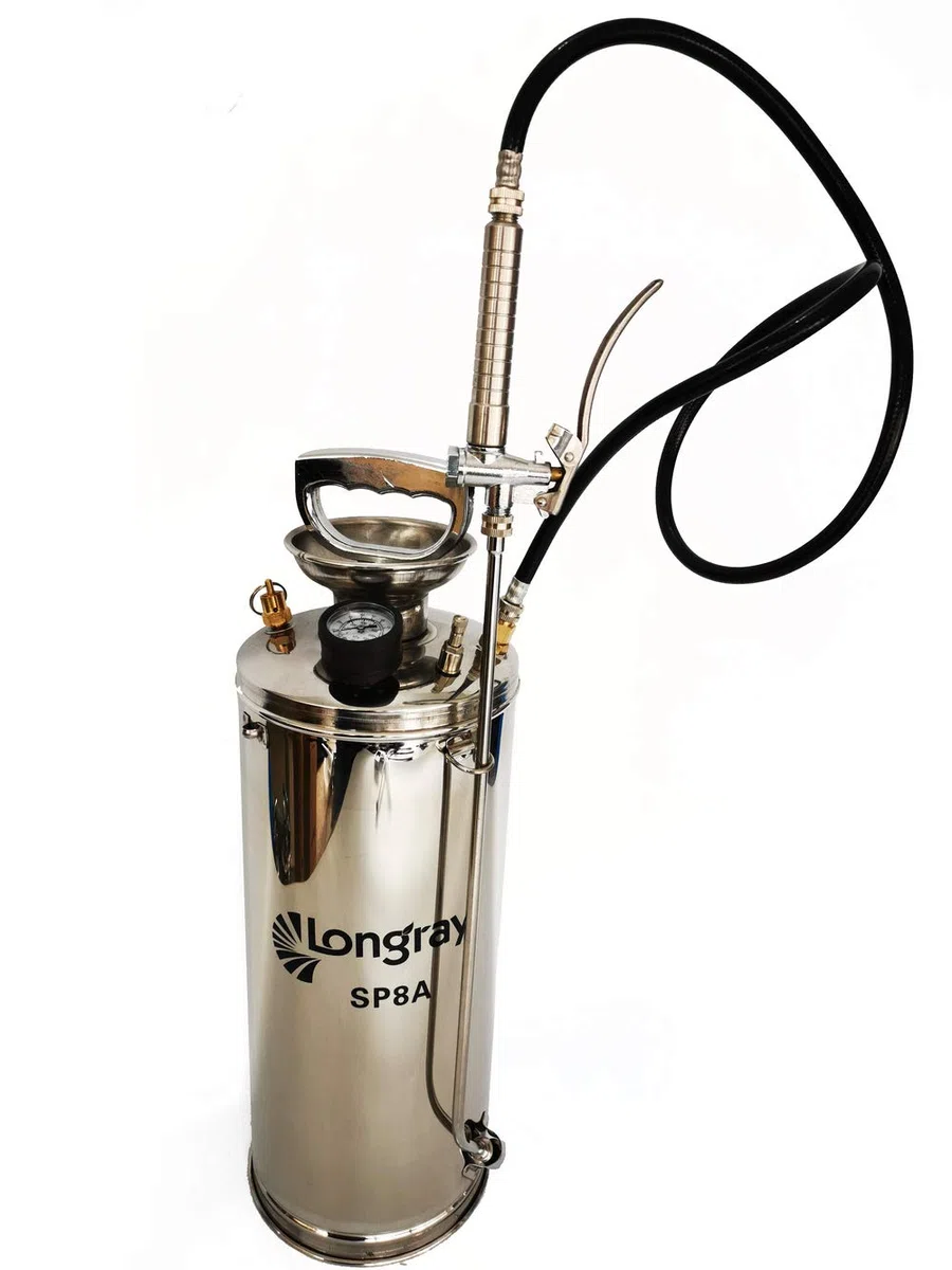 Longray SP8A spryskiwacz ze stali nierdzewnej, 6,5 l, metaliczny