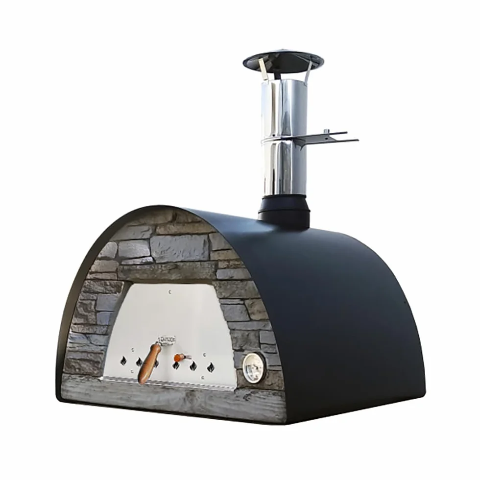 Maximus Arena Czarny piec drewniany 70cm - Przenośny piec do pizzy na drewno