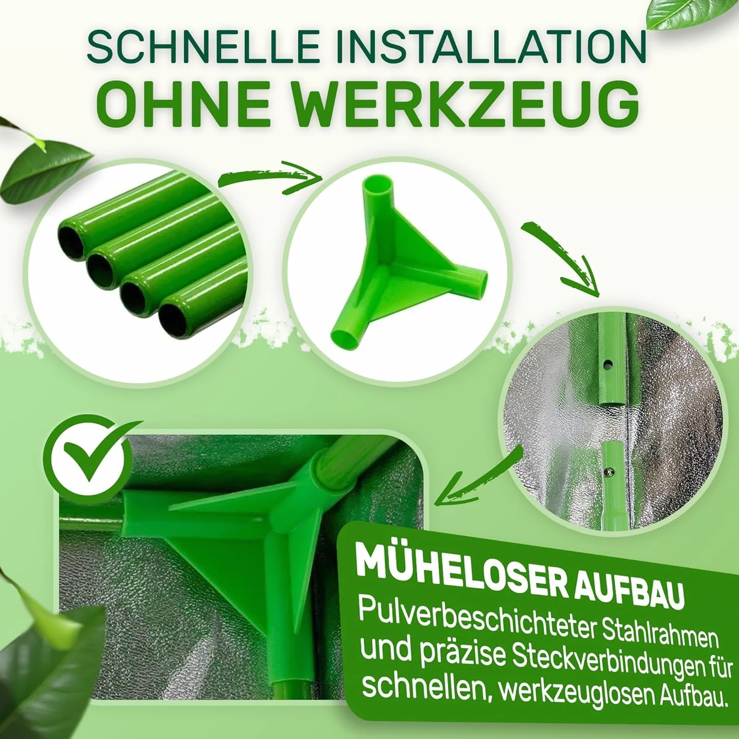 Melko - Growbox 120 x 90 x 145 cm zestaw z miernikiem 3 w 1 – lekki i wodoszczelny namiot do uprawy roślin z odblaskową folią wewnętrzną – namiot hodowlany do uprawy roślin hydroponicznych