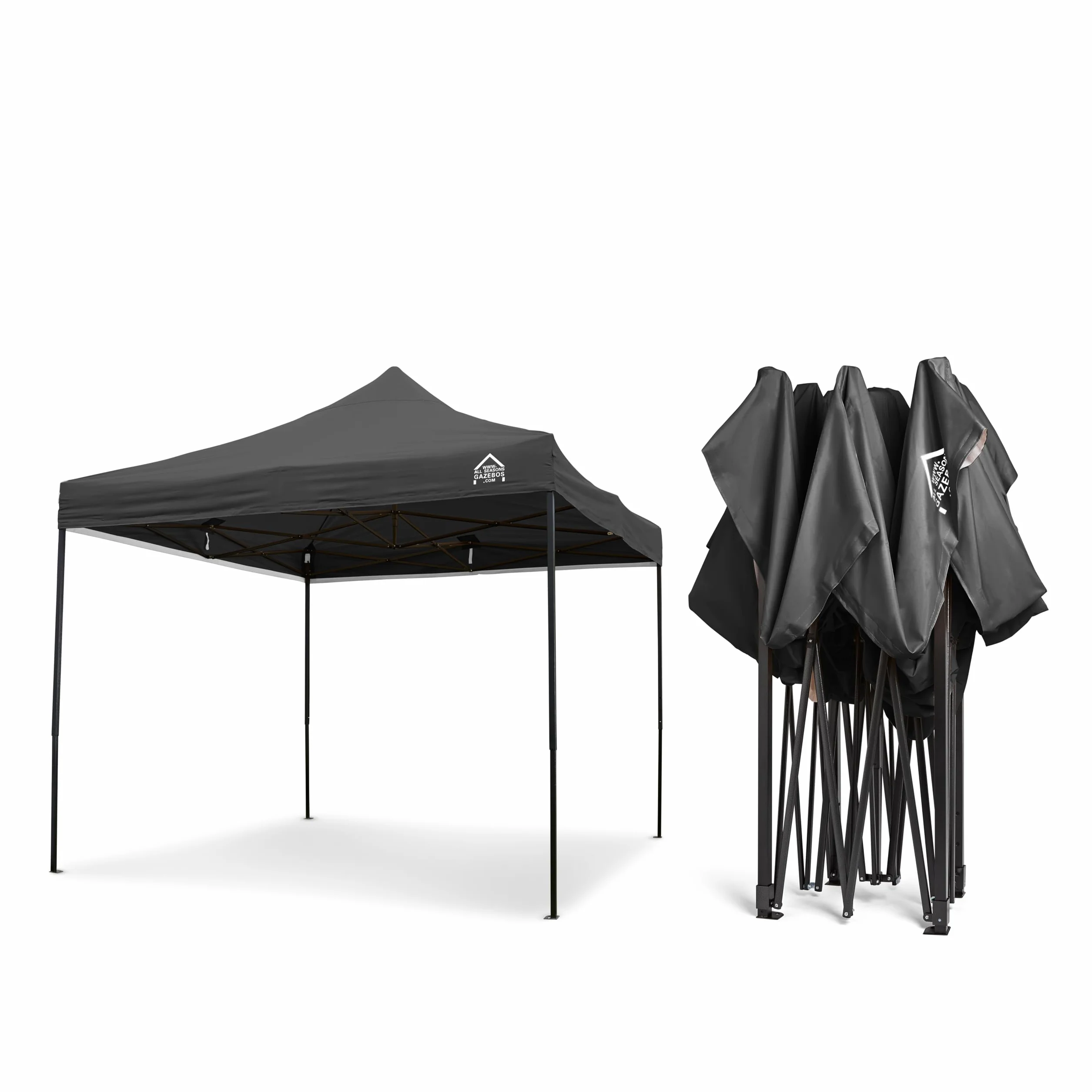 AllSeasonsGazebos Zupełnie nowy, ultra-mocny, otwarty pawilon błyskawiczny, w pełni wodoodporny, pokryty PVC wysokiej jakości 3x3m