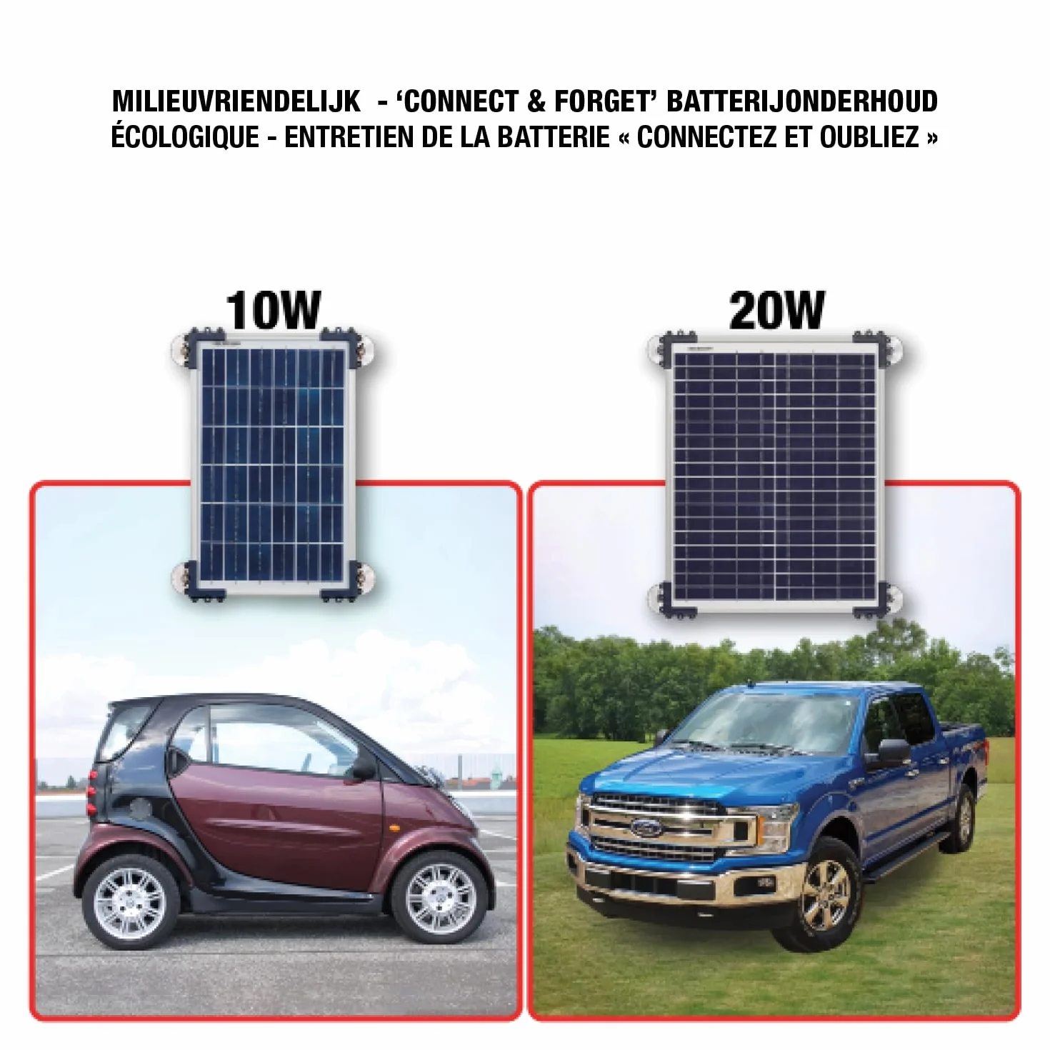 OptiMate Solar DUO 10W CarKit TM522-D1CK, hermetyczna ładowarka solarna i konserwator ładowania z sześciostopniowym odzyskiwaniem baterii 12 V/12,8 V 0,83A
