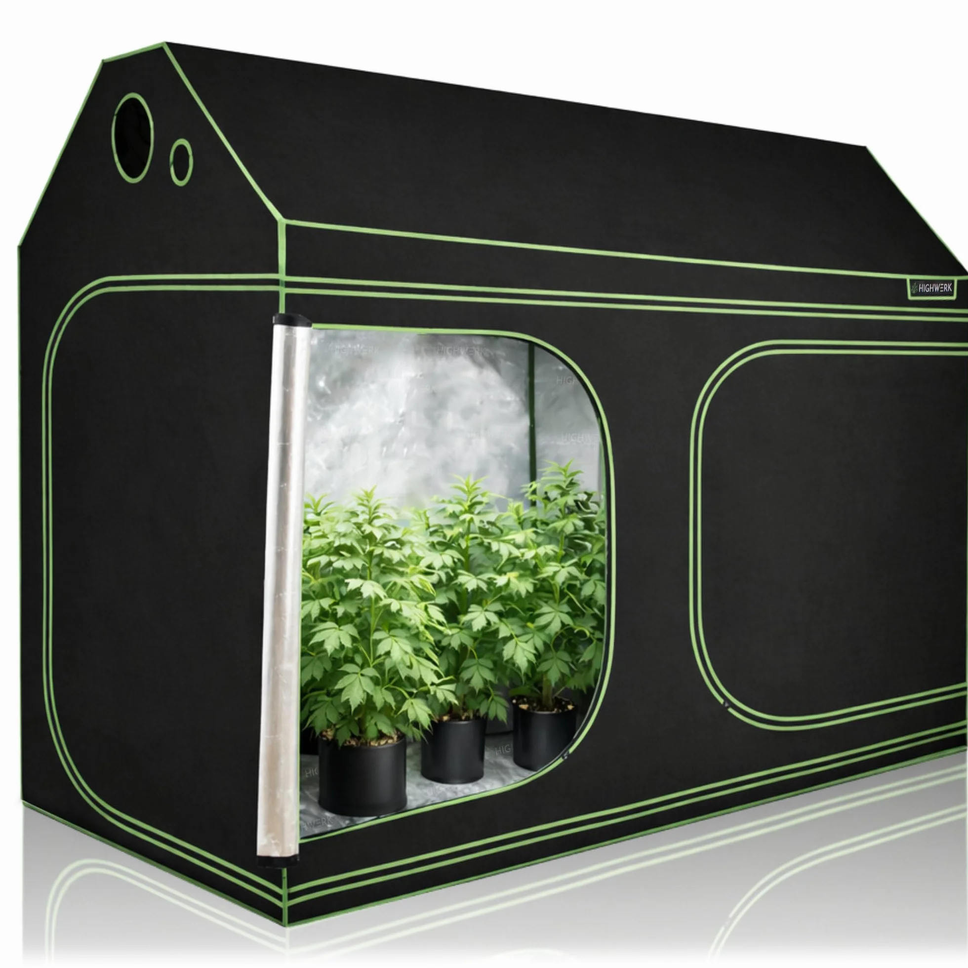 Namiot do uprawy 240 x 120 x 200 cm MyHomeGrow czarno-zielony
