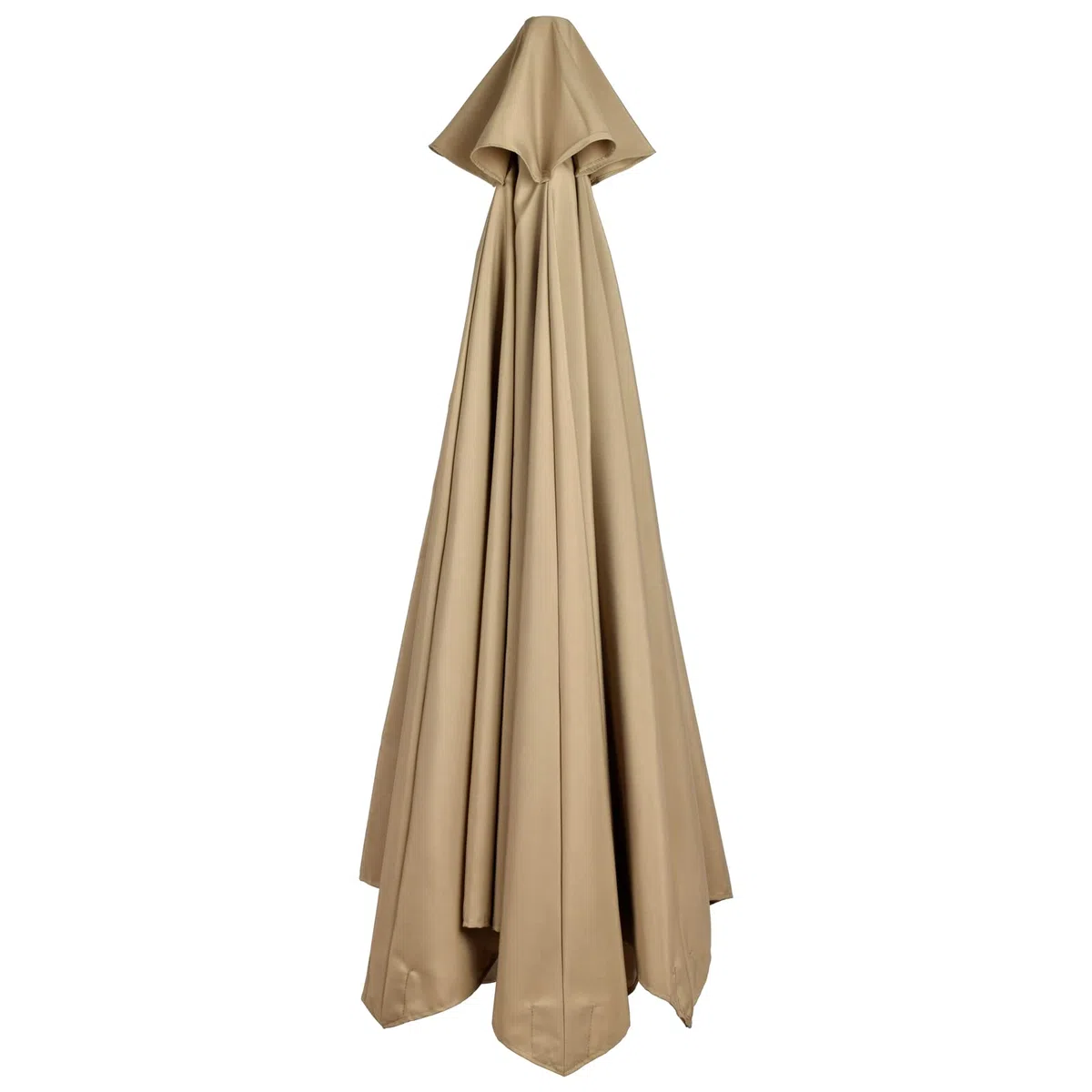 Zewnętrzny parasol tarasowy, zapasowy baldachim - 6 żeber, do ogrodu, na podwórko, plażę, trwały, khaki