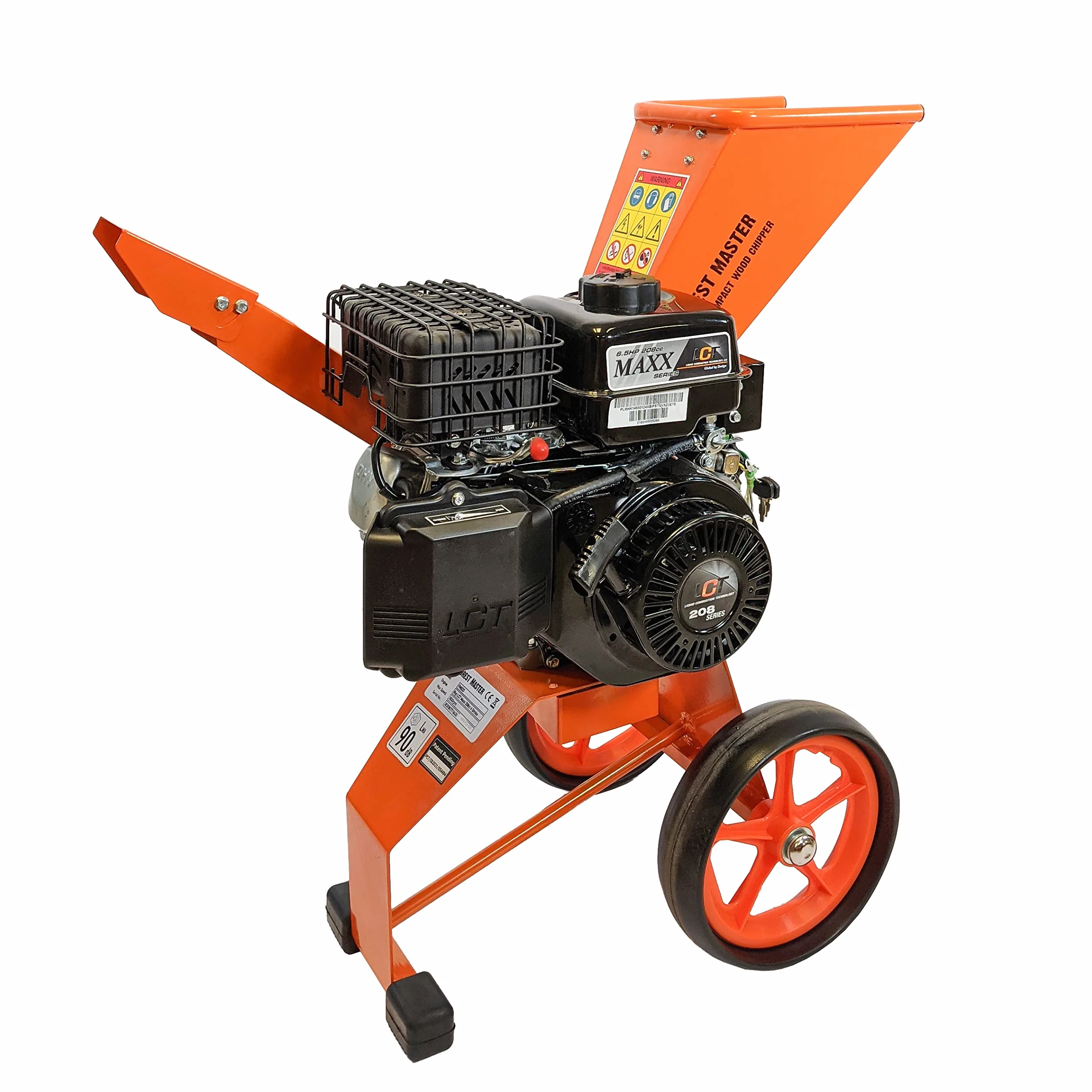 Forest Master FM6DDES Rębak do drewna benzynowy z elektrycznym rozruchem 6 KM, samopodający - lekki i dobrze wyważony - rozdrabnia do 50 mm (2 cale)