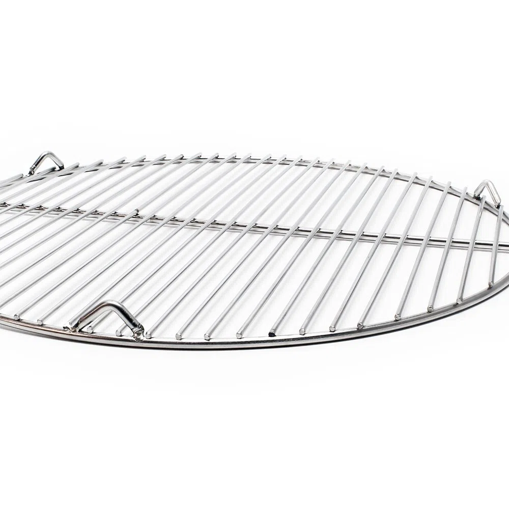 Wiltec Ruszt do grilla ze stali nierdzewnej okrągły Ø 64,5 cm, wytrzymała uniwersalna kratka grillowa do grilla obrotowego, gazowego i węglowego