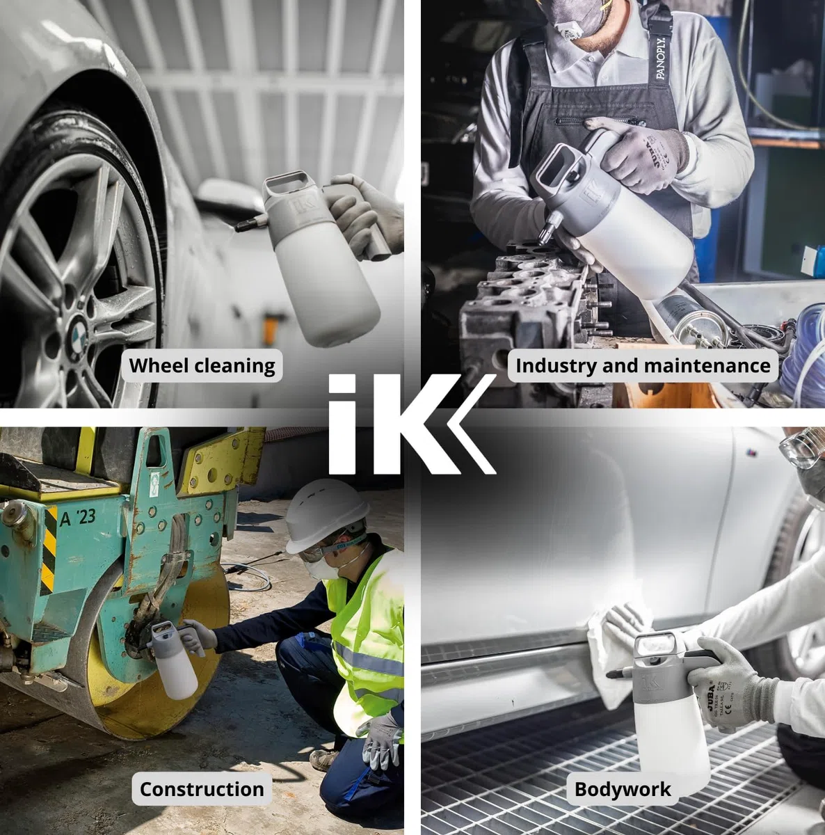 IK HC 1.5 – Profesjonalny opryskiwacz ciśnieniowy odporny na oleje i węglowodory – automocja i przemysł – 1 l – dysza regulowana – ergonomiczny – wysoka trwałość
