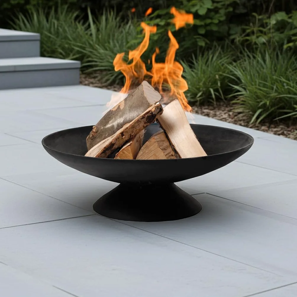 Jet-Line Palenisko | Indio | ogród | grill | 60 cm | design | do użytku na zewnątrz | metal | palenisko | wysokość 21 cm | ogień ogrodowy | ogień na taras | miska grillowa | pojemnik na ognisko | do