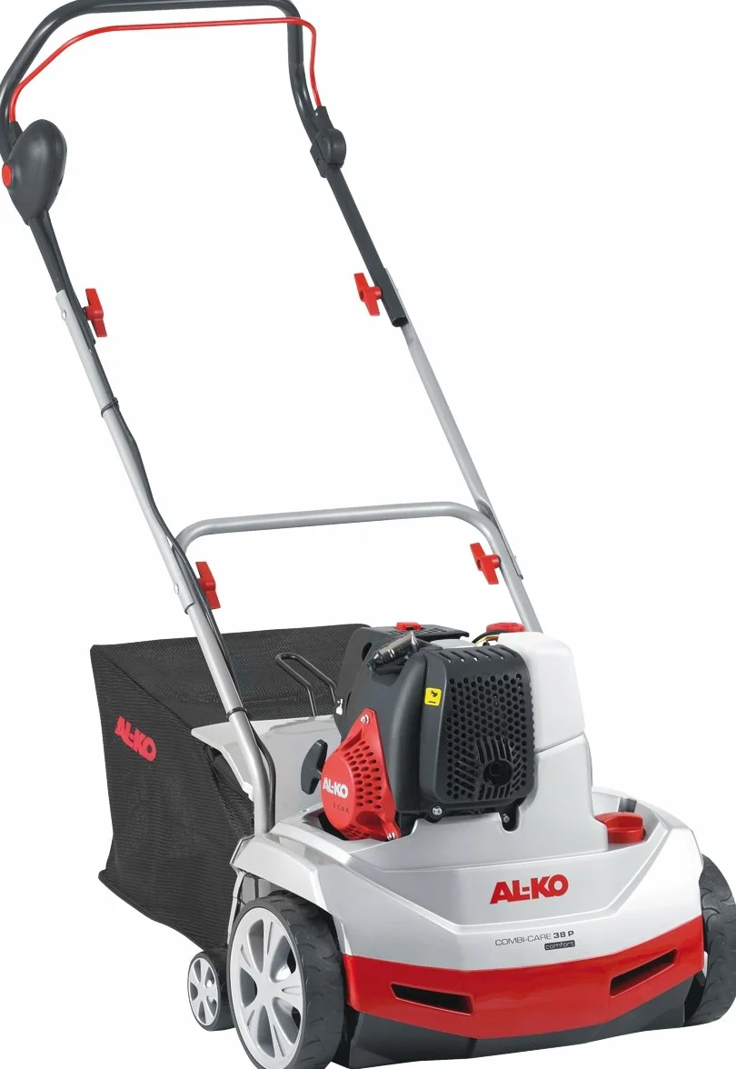 AL-KO Wertykulator spalinowy Combi Care 38 P Comfort (szerokość robocza 38 cm, moc silnika 1,3 kW, funkcja 3INONE), w zestawie kosz na trawę, do powierzchni do 1200 m²)