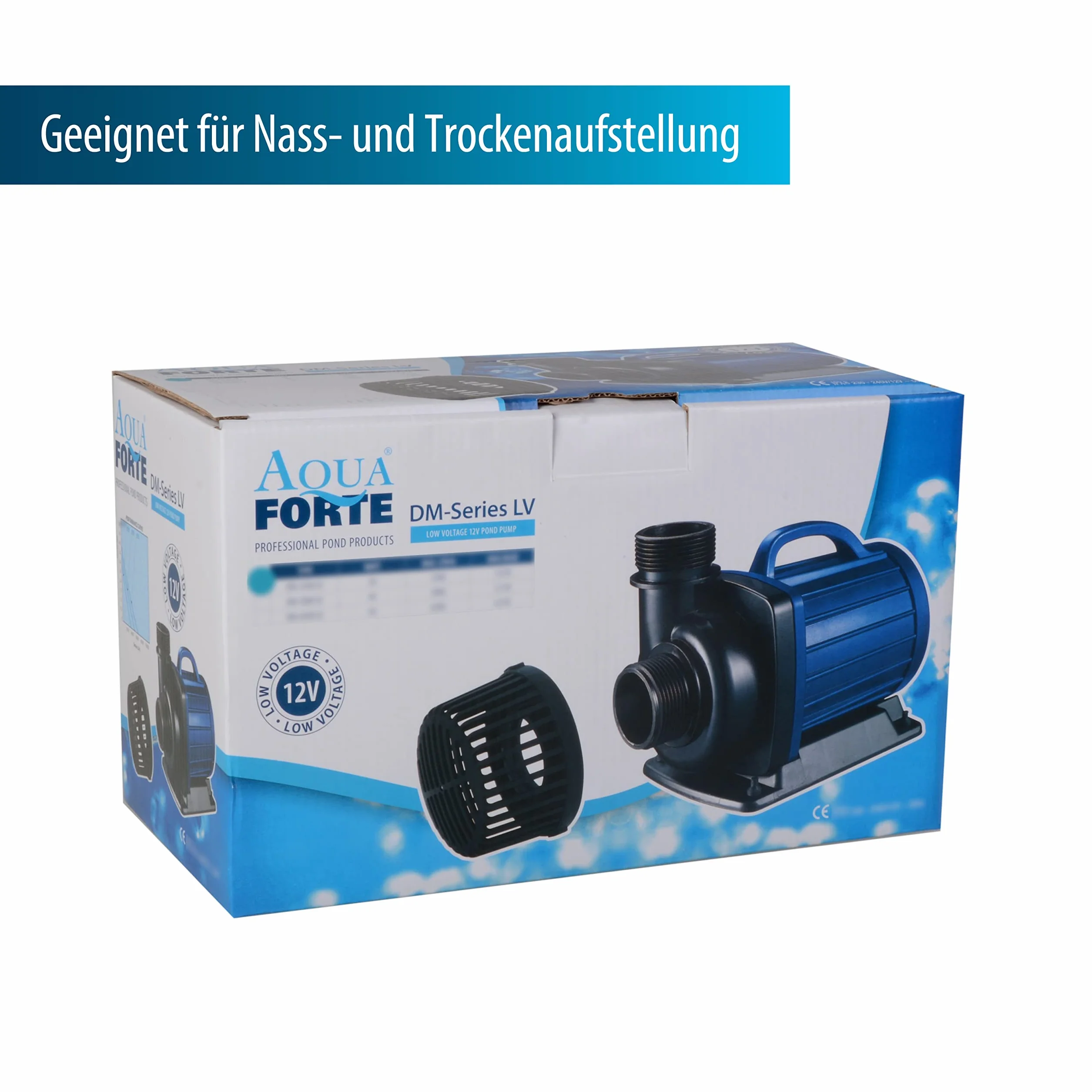 AquaForte Pompa do stawu DM 12 000 12 V 90 W 12 000 l/h 5,5 m