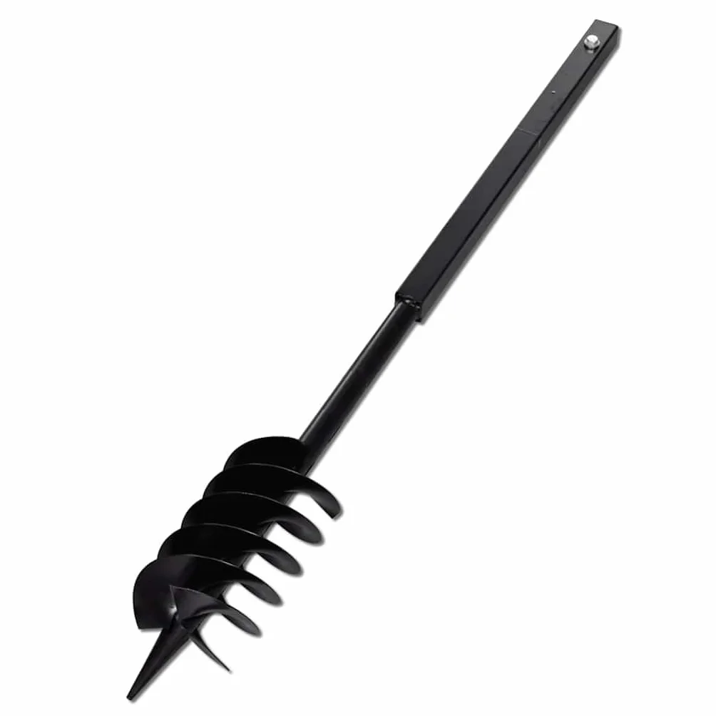 vidaXL Wiertło do gleby z uchwytem 120 mm, rura przedłużająca 9 m