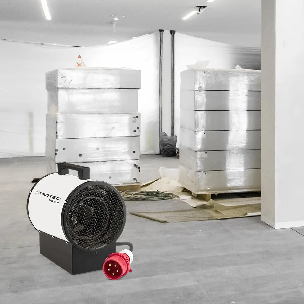 TROTEC Grzejnik budowlany TDS 30 R 2,5 kW 5 kW Nagrzewnica elektryczna 580 m³/h