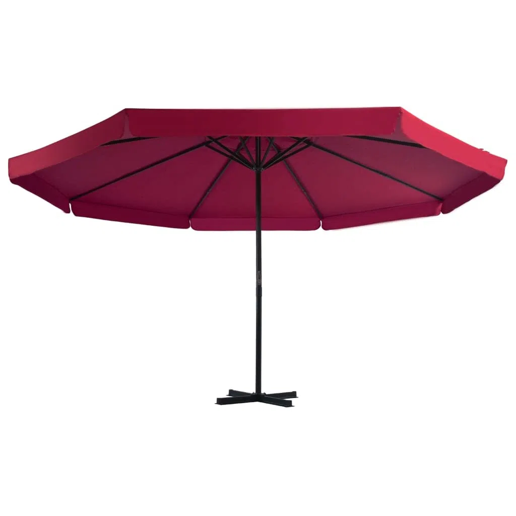 ShGaxin Parasol De Jardin parasol przeciwsłoneczny ze stojakiem na parasol, akcesoria balkonowe, gadżety balkonowe, na zewnątrz, kolor czerwony
