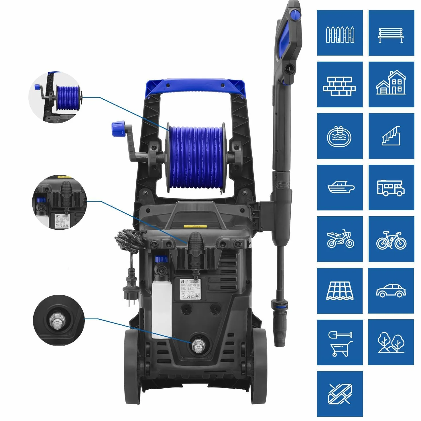 AR Blue Clean Myjka wysokociśnieniowa e-2DUALSPEED 2200 W 160 bar 460 l/h