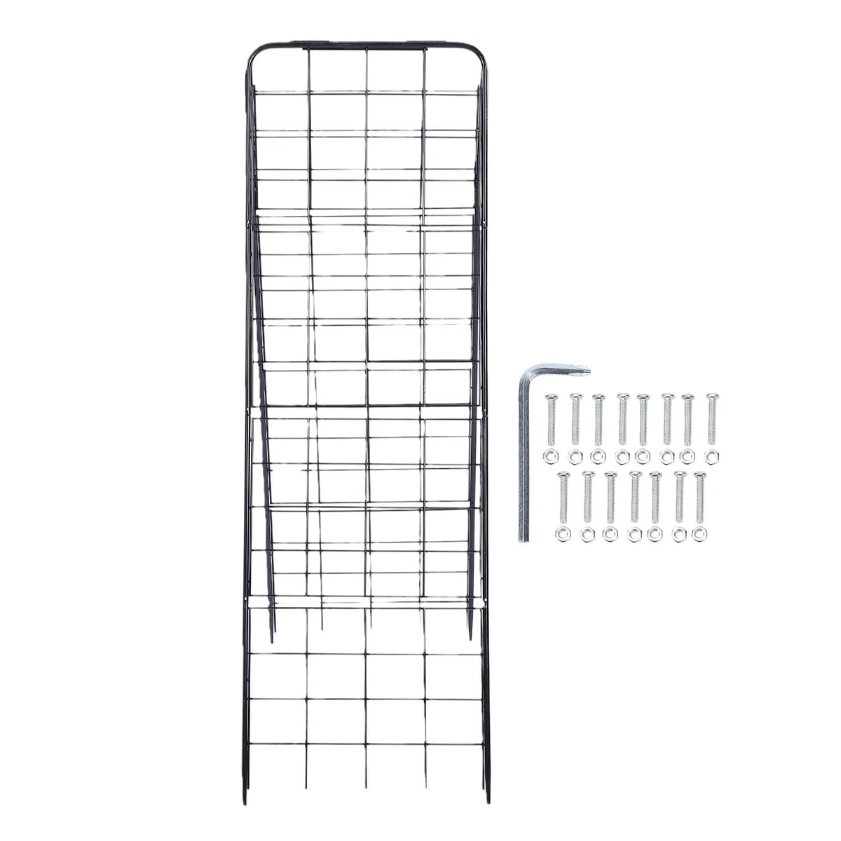 Marhynchus Rama Wsporcza dla Roślin w Kształcie Litery A Żelazna Rama dla Pomidorów z Regulowanym Kątem 127 X 43 Cm Wspornik z Siatki Stalowej Ogórków Fasola Podwyższone Grządki Ogrody Przydomowe