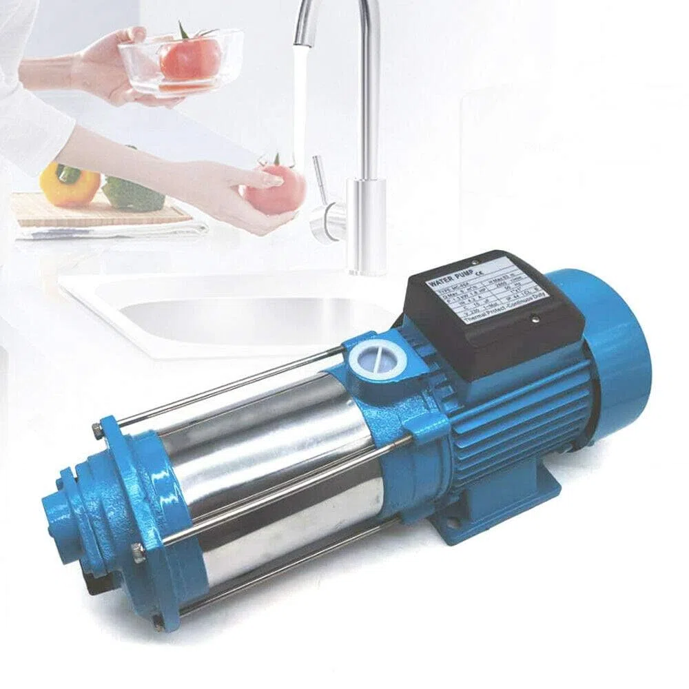 Pompa ogrodowa, pompa odśrodkowa, pompa wodna, 2200 W, sterowanie pompą, stal nierdzewna, 2860 obr./min, klasa ochrony IP44, maks. wysokość tłoczenia 100 m