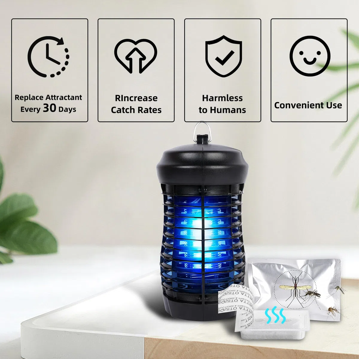 ALLRoad Magnetyczny środek do wabienia komarów do Bug Zapper Octenol Lure 2 opakowanie
