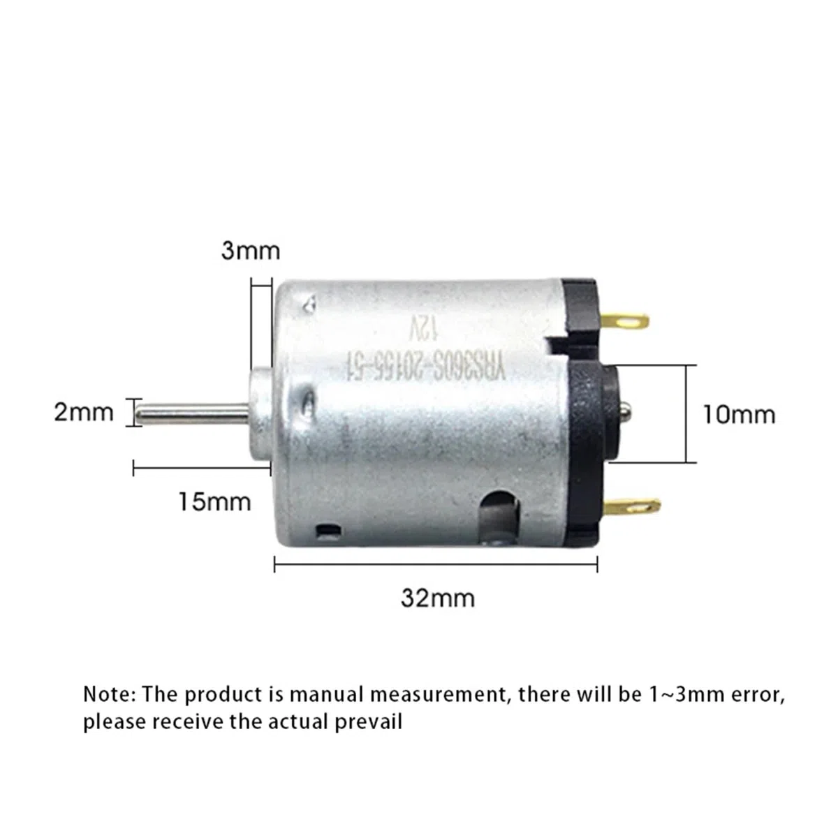 1 szt. RS360 12 V silnik 12000 obr./min szybki szczotka węglowa mikro silnik do zabawek DIY suszarki do włosów wentylatory elektryczne