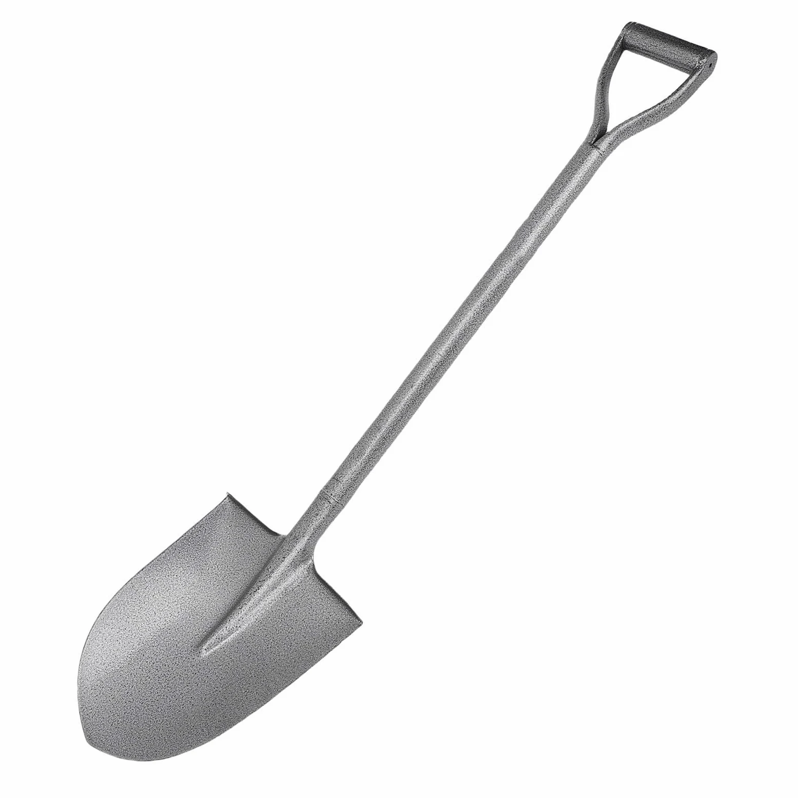 Marhynchus Mała łopata Łopata ze Stali Mn Wykonana w Całości z Metalu z Ergonomicznym Uchwytem w Kształcie Litery D, Wzmocniona Konstrukcja, Długość 100 Cm, Ostrze Punktowe do Kopania w Ogrodnictwie