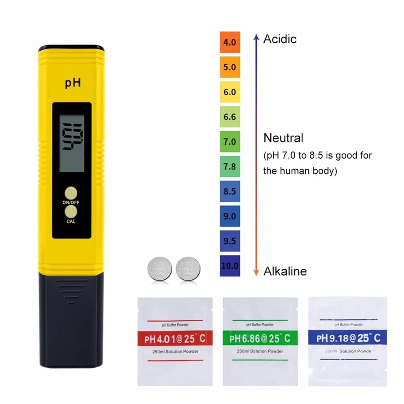 Tester wody, Przenośny cyfrowy miernik PH LCD do warzenia akwarium woda w basenie wino mocz Tds miernik samokalibrujący 10 sztuk