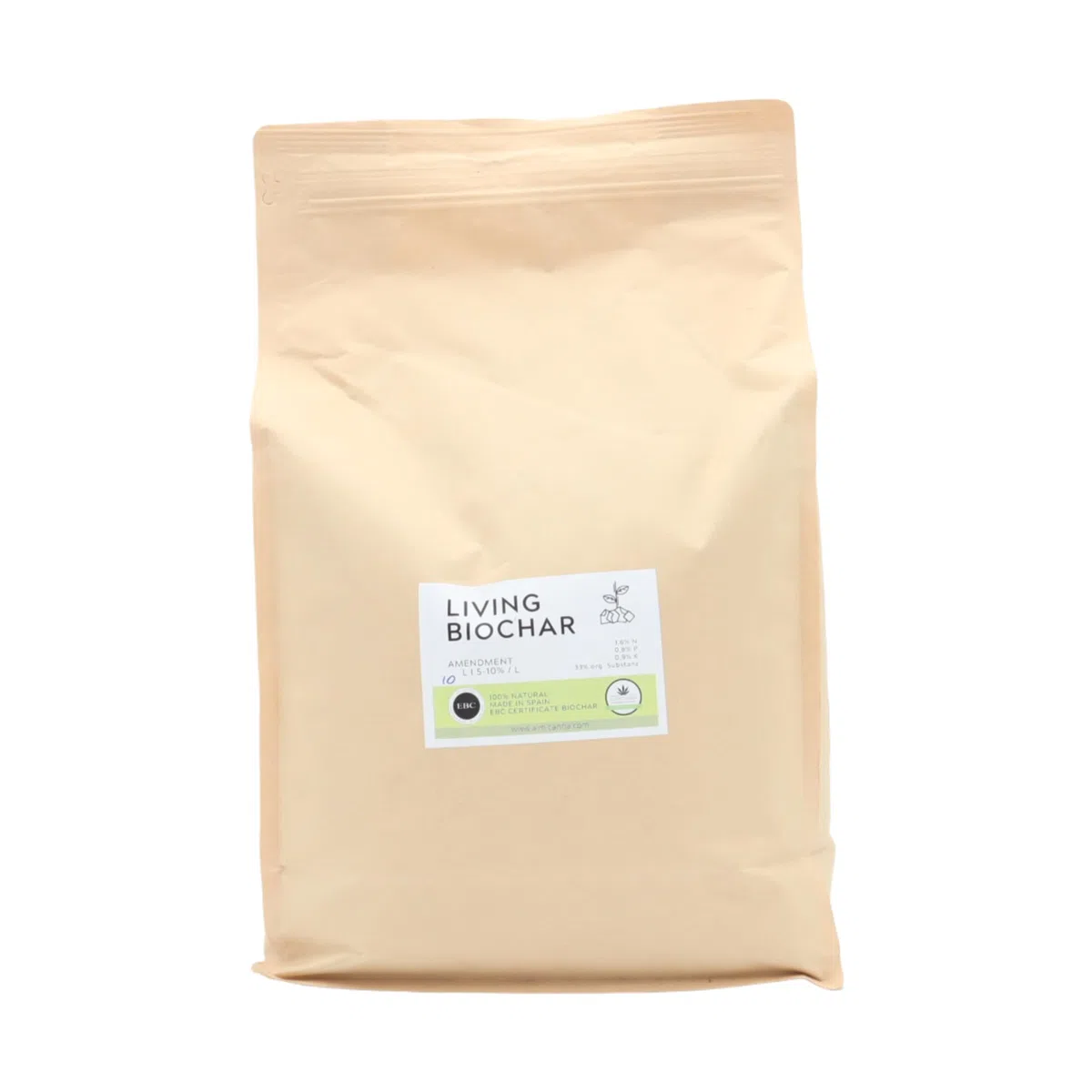 Living Biochar 10 l – aktywowany węgiel roślinny do uprawy konopi – amendment w Living Soil i Terra Preta – aktywator gleby