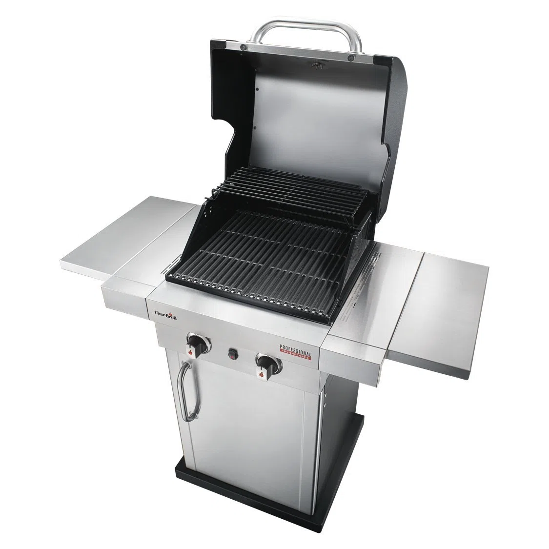Char-Broil Professional 2200 S grill gazowy z 2 palnikami z technologią TRU na podczerwień, idealny do gotowania na zewnątrz, ogrodu, na balkon i taras, wykończenie ze stali nierdzewnej