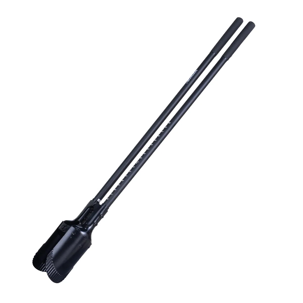 VEVOR Łyżka do otworów w ziemi 1460 mm, wytrzymała ręczna koparka z uchwytem z włókna szklanego, ręczna koparka ze znacznikami skali i metalowym ostrzem, narzędzie do kopania w ogrodzie i na zewnątrz
