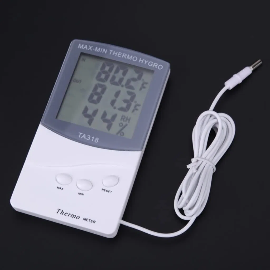 Termometry wewnętrzne i zewnętrzne, domowe termometry elektroniczne i higrometry, duży ekran, mierniki temperatury i wilgotności z sondami