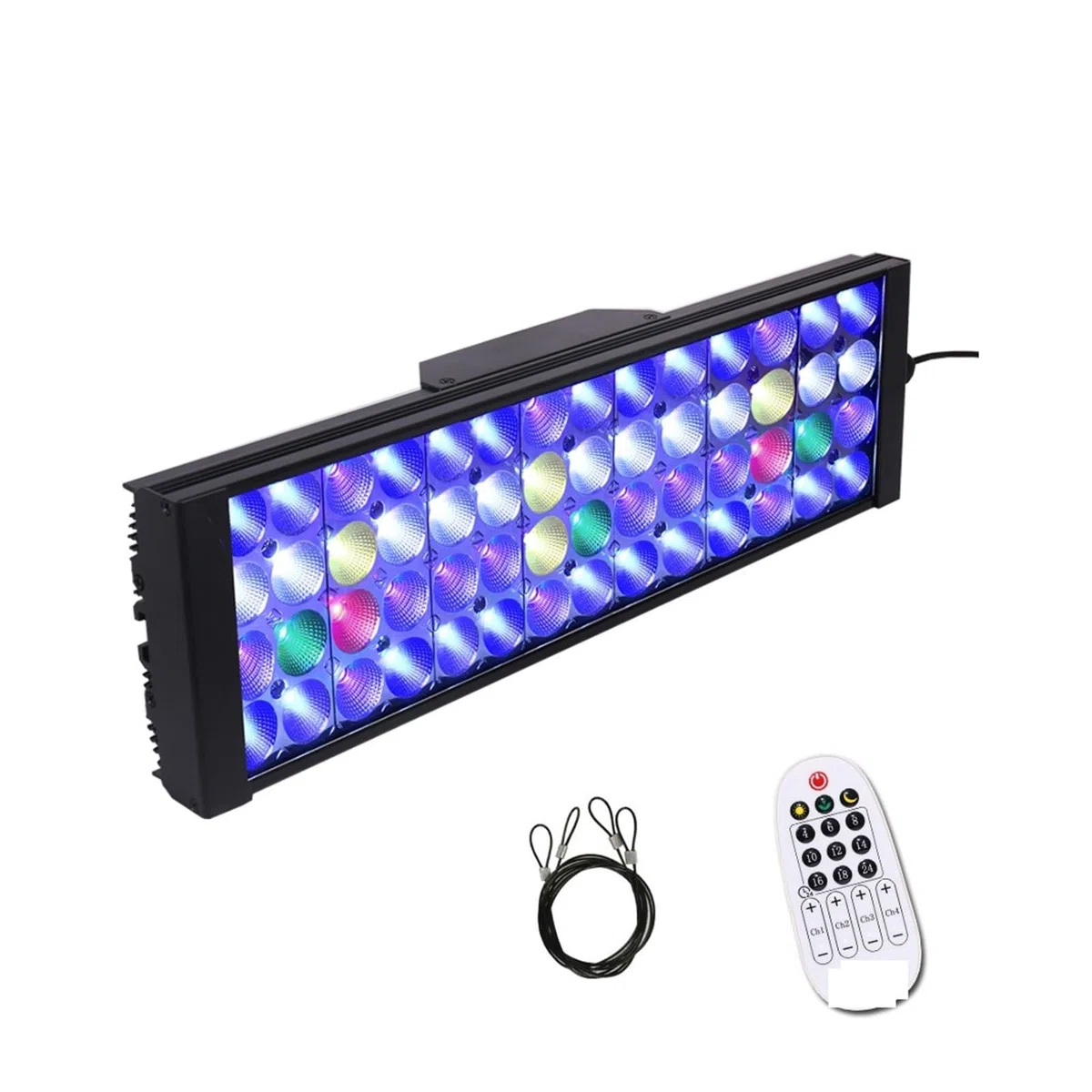Lampa Akwariowa, Światło do akwarium sterowanie czasowe Led akwarium morskie lampa do akwarium dla 60cm/24 "rafa koralowa SPS/LPS akwaria i akwaria(S40 with hang kit)