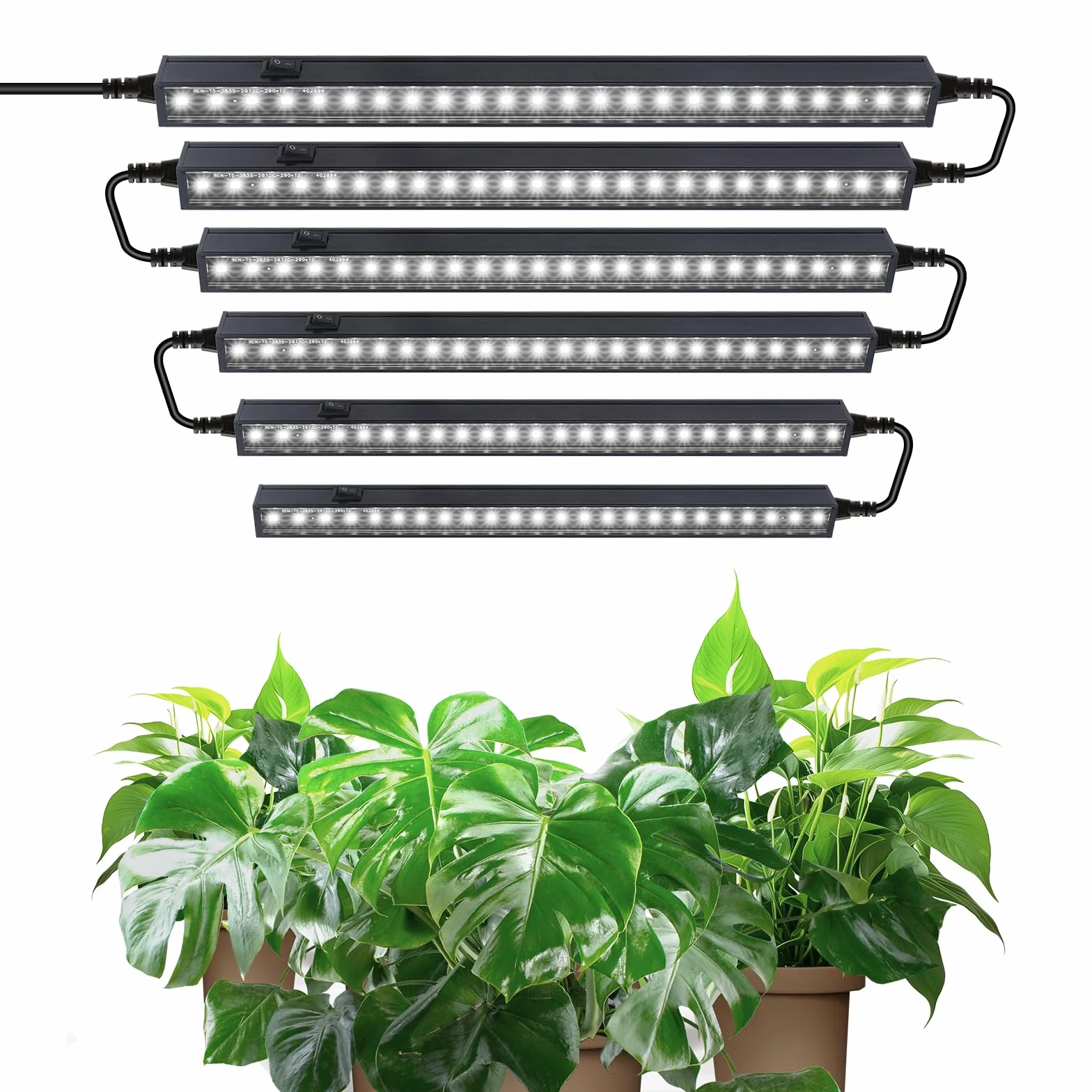 Barrina T5 LED Lampa do Roślin, 5000K, 29cm, Pełne Spektrum, Zestaw 6 szt