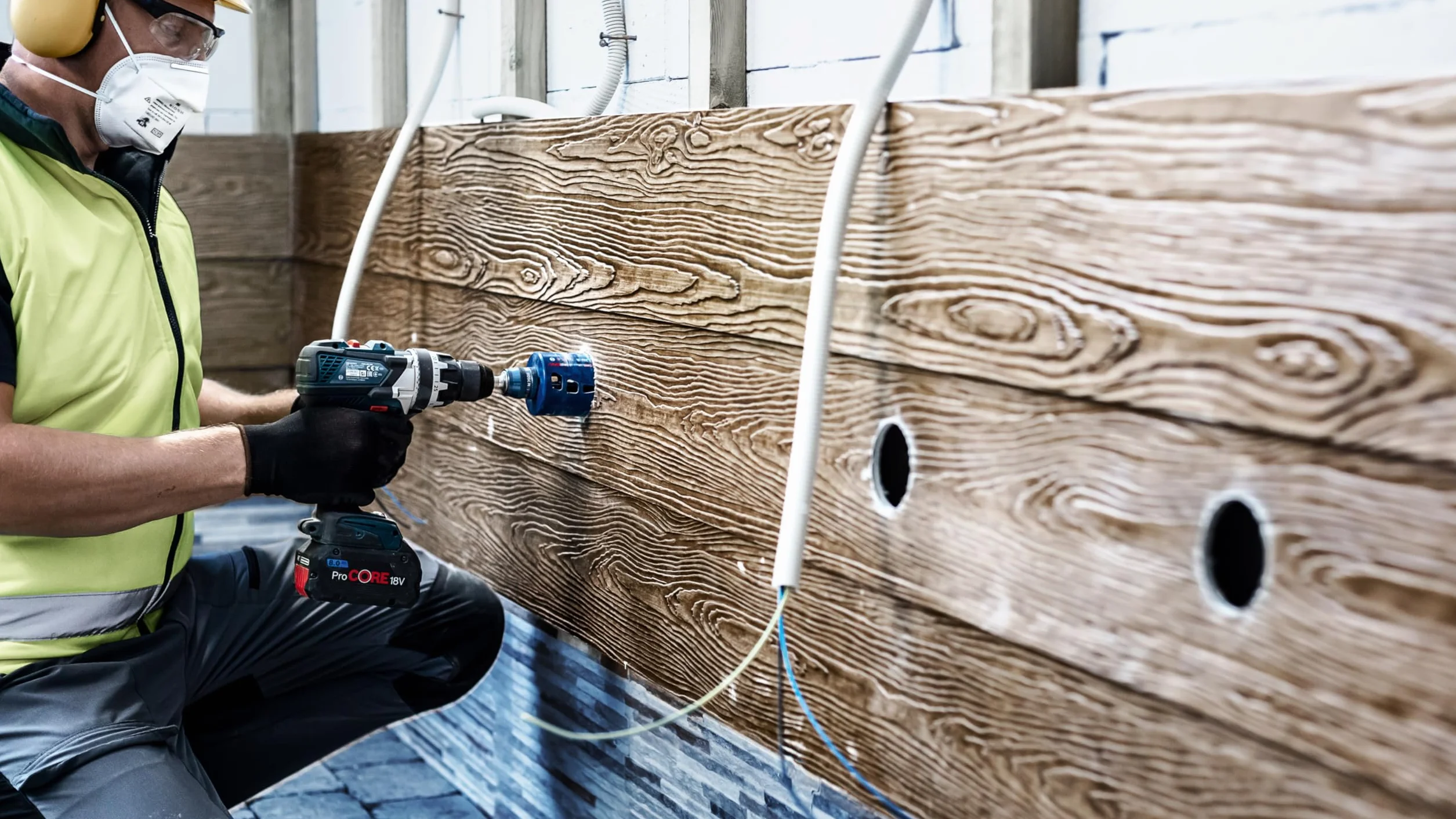 Bosch 1x Piła otwornica EXPERT Multi Material Power Change Plus (do Drewno z metalem, Cegła, Ø 152 mm, Professional Akcesoria Wiertarki)