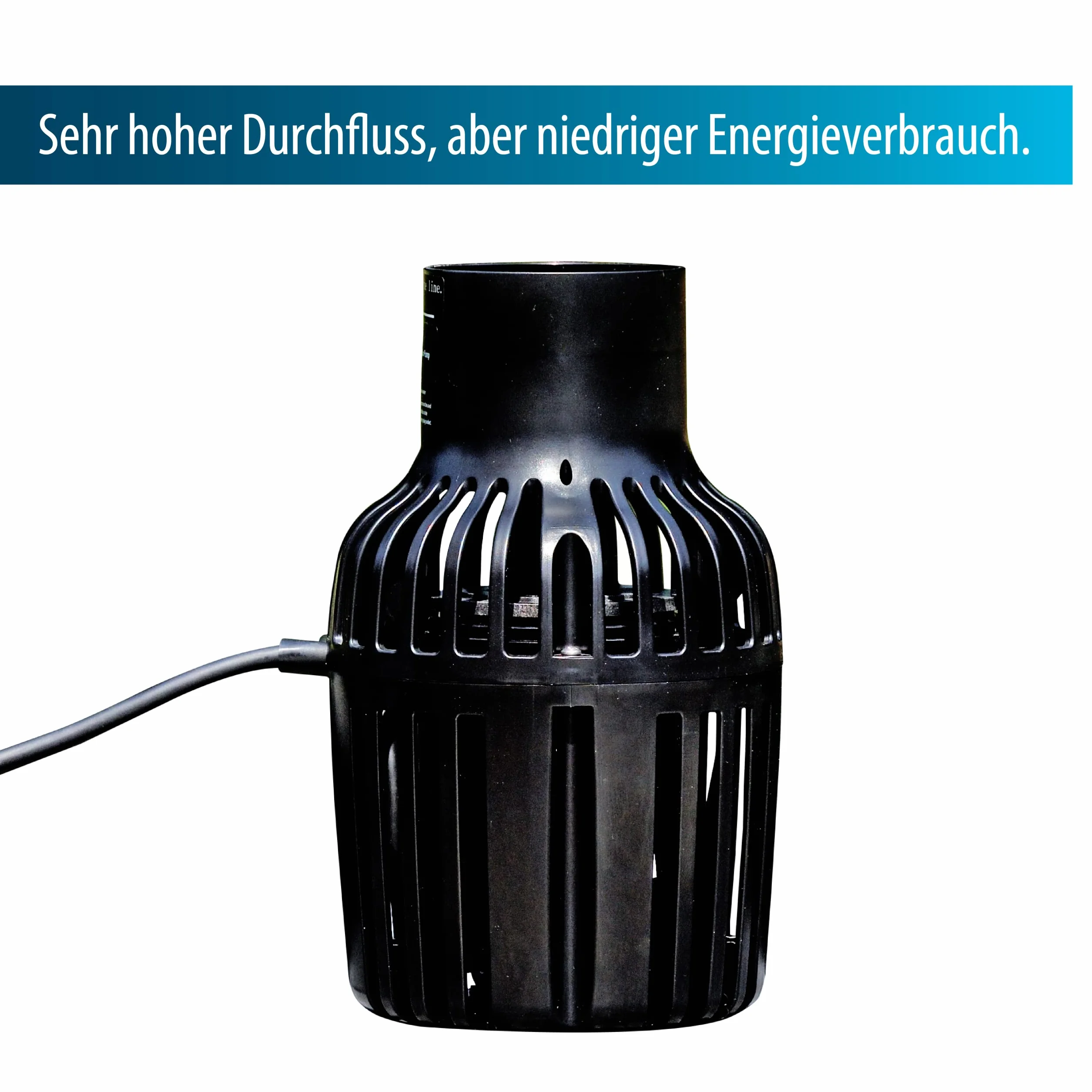AquaForte Śmigła pompy do stawu, 280 W, maks. przepływ 45 m3 na godzinę, wyjście 110 mm, maks. wysokość tłoczenia 1 metr, bardzo wysoki przepływ, odpowiednie do fontann, wodospadów, cieków wodnych itp