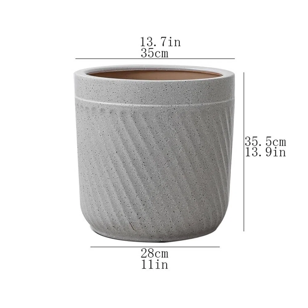 Doniczki ceramiczne, duży kaliber, stojące, doniczki na kwiaty z otworami wentylacyjnymi, pojemnik na kwiaty, do ogrodów i tarasów, doniczek