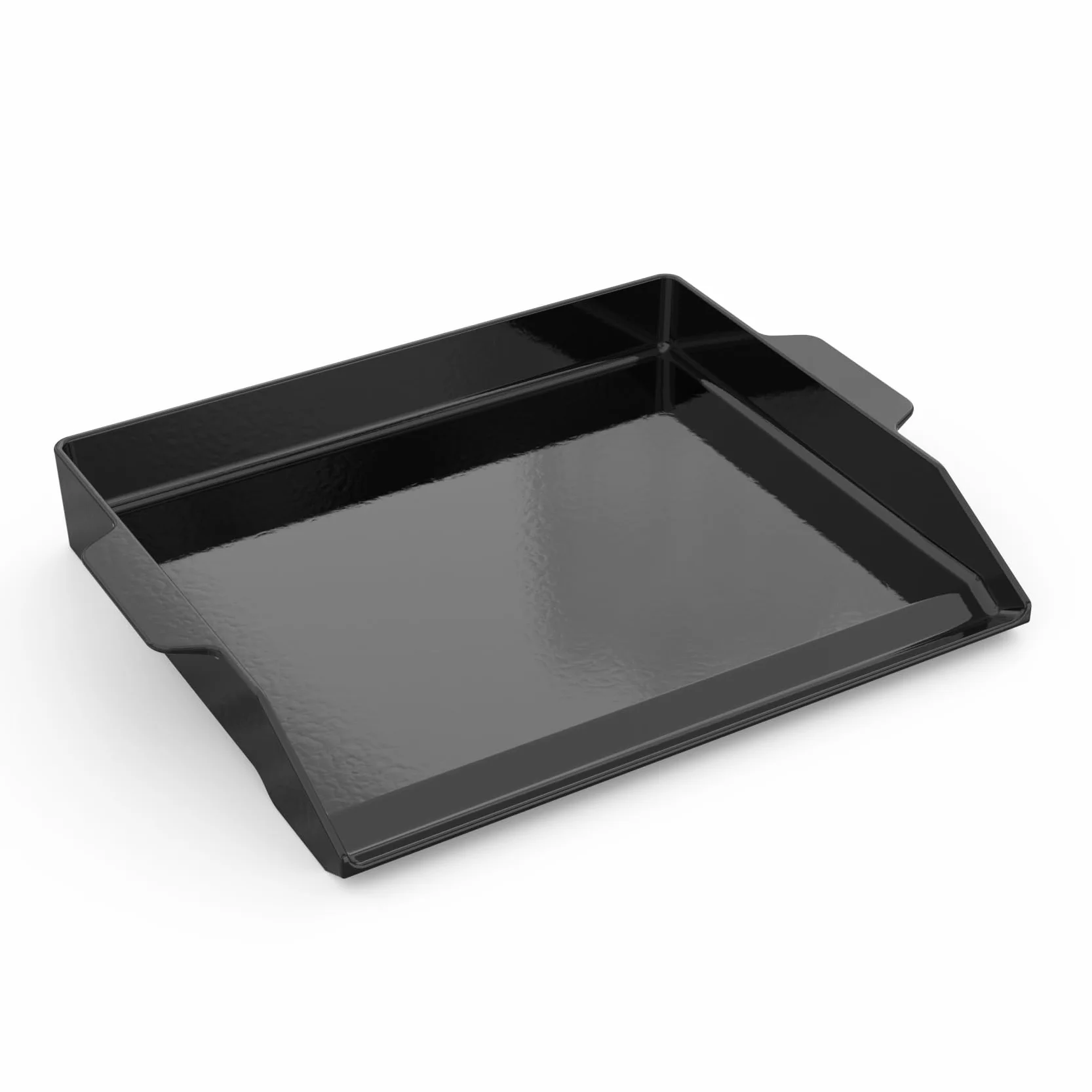 Onlyfire emaliowana płyta grillowa z powłoką nieprzywierającą i bardzo wysokimi ściankami bocznymi do wszystkich grilli gazowych i kuchenek gazowych, 47,2 x 35,5 x 5,5 cm