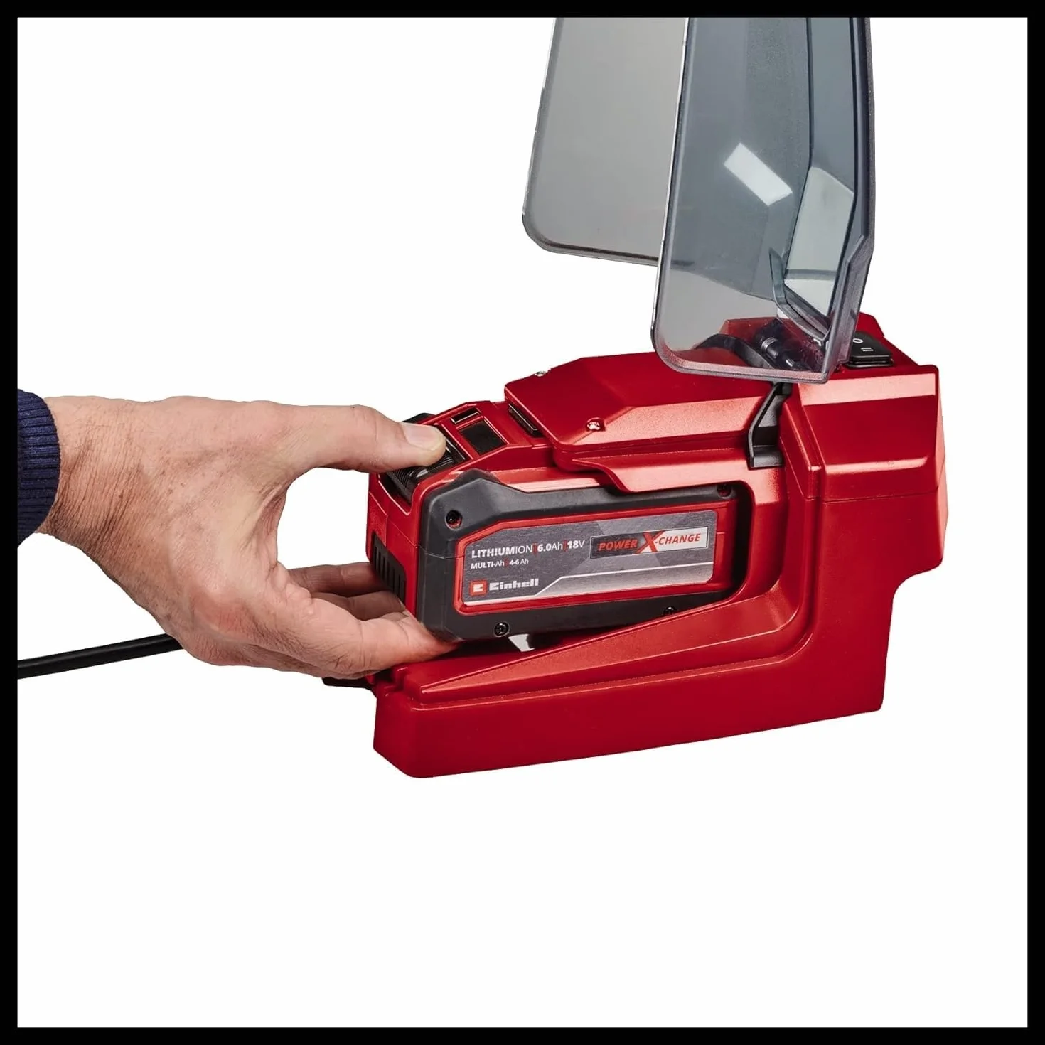 Einhell Akumulatorowa pompa do wody brudnej GE-DP 18/25 LL Li-Solo Power X-Change (18 V, wydajność przepływu 7000 l/h, płytkie zasysanie, wysokość podnoszenia 5 m, tryb ECO i BOOST, bez akumulatora)