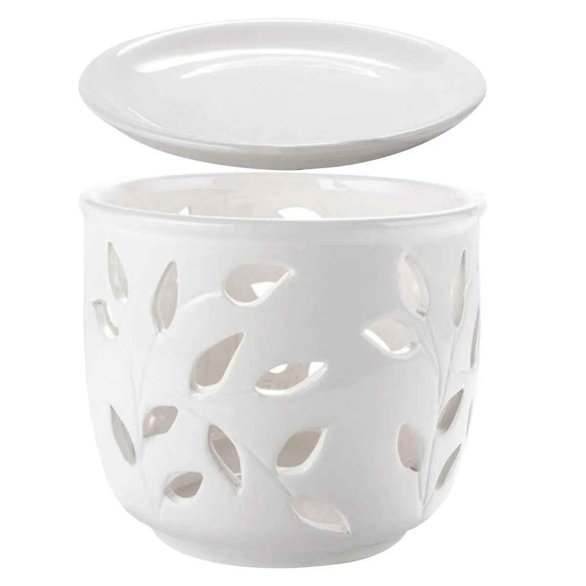 Toyvian Biały Ceramiczny Doniczka z Otworami Doniczka Do Storczyków i Sukulentów Zewnątrz i Do Wnętrz Odpływ Wody dla Zdrowych Korzeni i Wsparcie Wzrostu Roślin