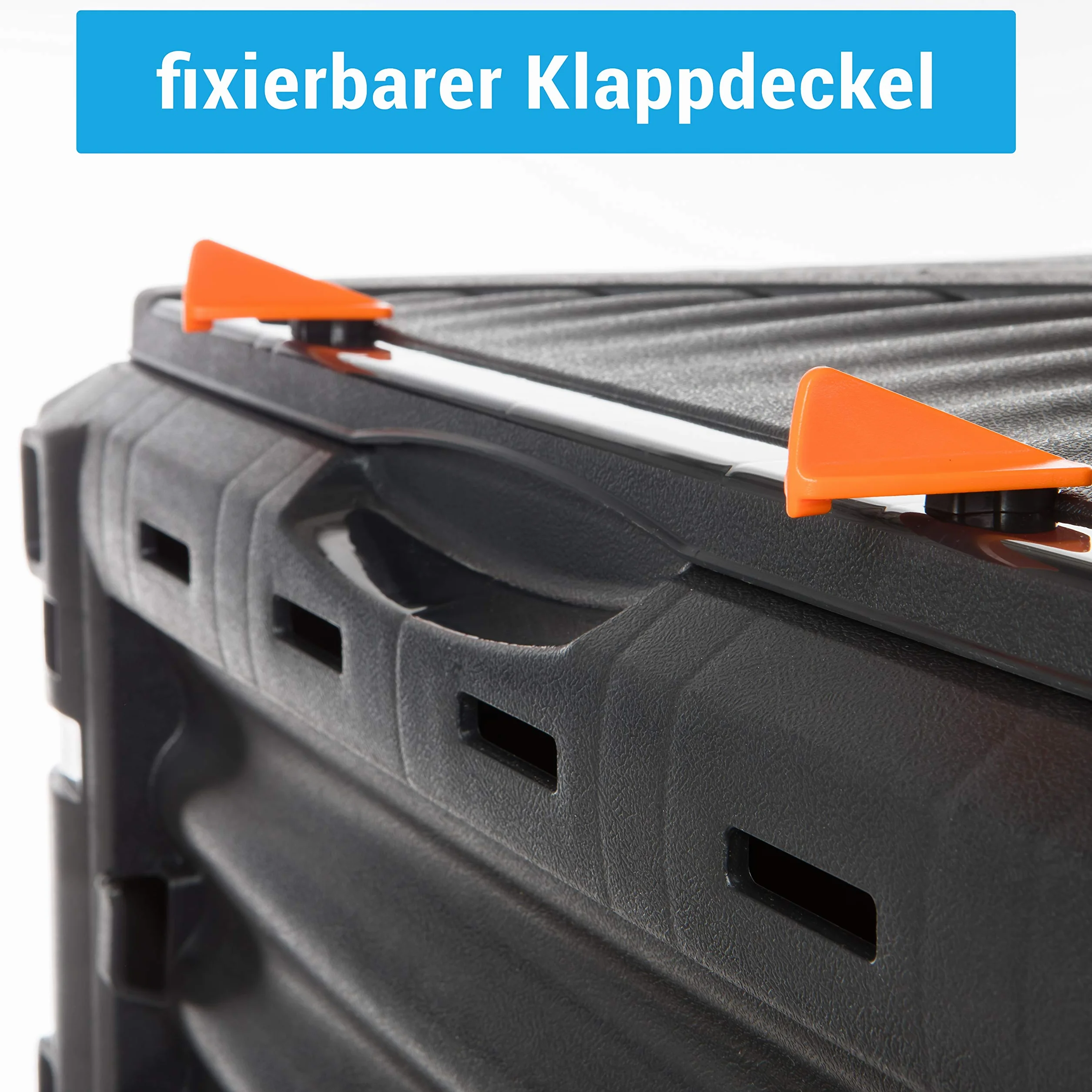 2friends Kompostownik premium – szybki kompostownik 450 l, stabilne tworzywo sztuczne, pokrywa z klapką, wys. 81 x szer. 80 x gł. 80 cm, termokompostownik do ogrodu/odpadów kuchennych, 100%