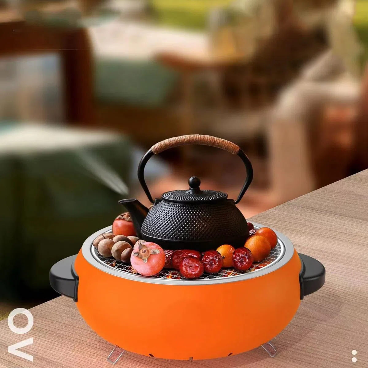 Przenośny grill Chal – narzędzie do grillowania ze stali nierdzewnej do gotowania na świeżym powietrzu, idealne do wędkowania, wędrówek, podwórka, patio i ogrodu