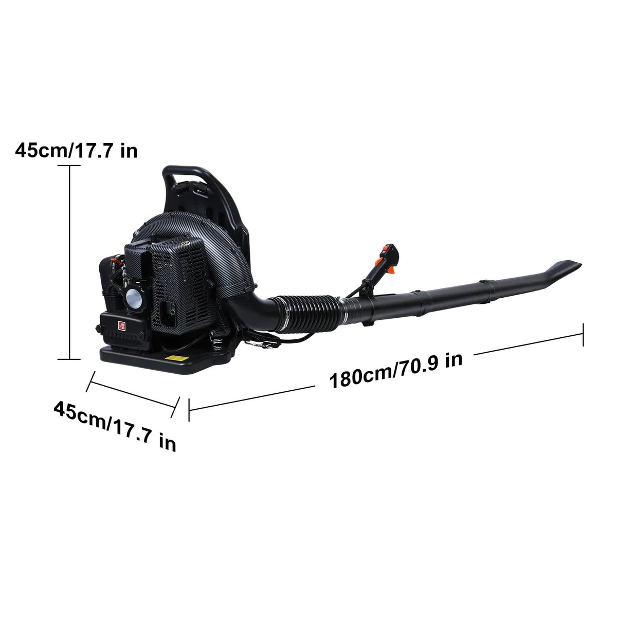 Dmuchawa do liści, Dmuchawa Do Liści, Plecak Na Gaz O Pojemności 63 Cm3, 2-suw, Śnieg Pielęgnacji Trawników, Kurz, Śmieci (czarny) do patio, sprzątania ogrodu