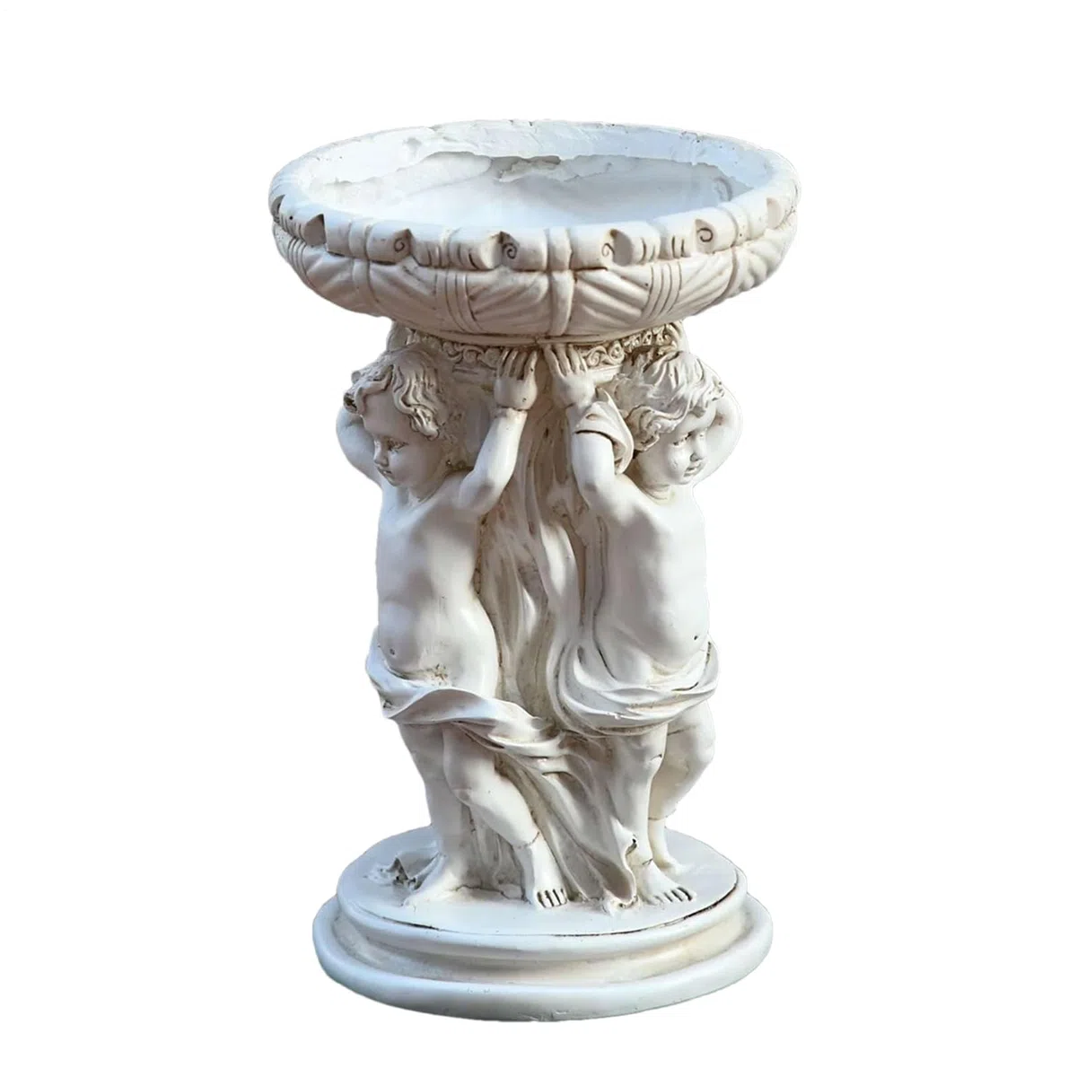 Generisch Doniczka na rośliny – statuetka aniołka, pojemnik w retro | europejska donica na rośliny, do użytku na zewnątrz, do ogrodu, na ścieżkę, trawnik, balkon, do sypialni, salonu, biura