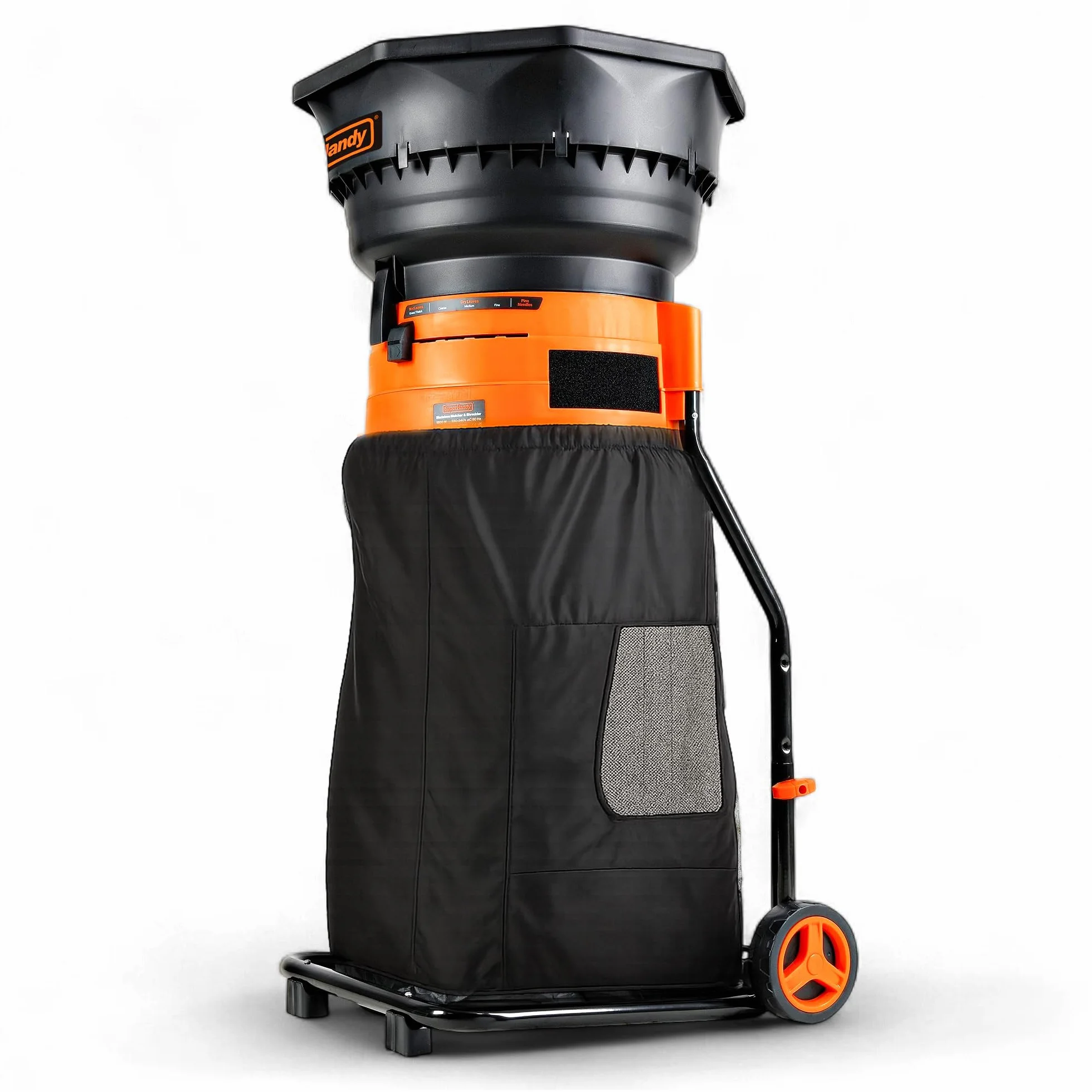 SuperHandy Elektryczna mulczownica do liści 1800 W 50 cm 80 l 8,5 kg