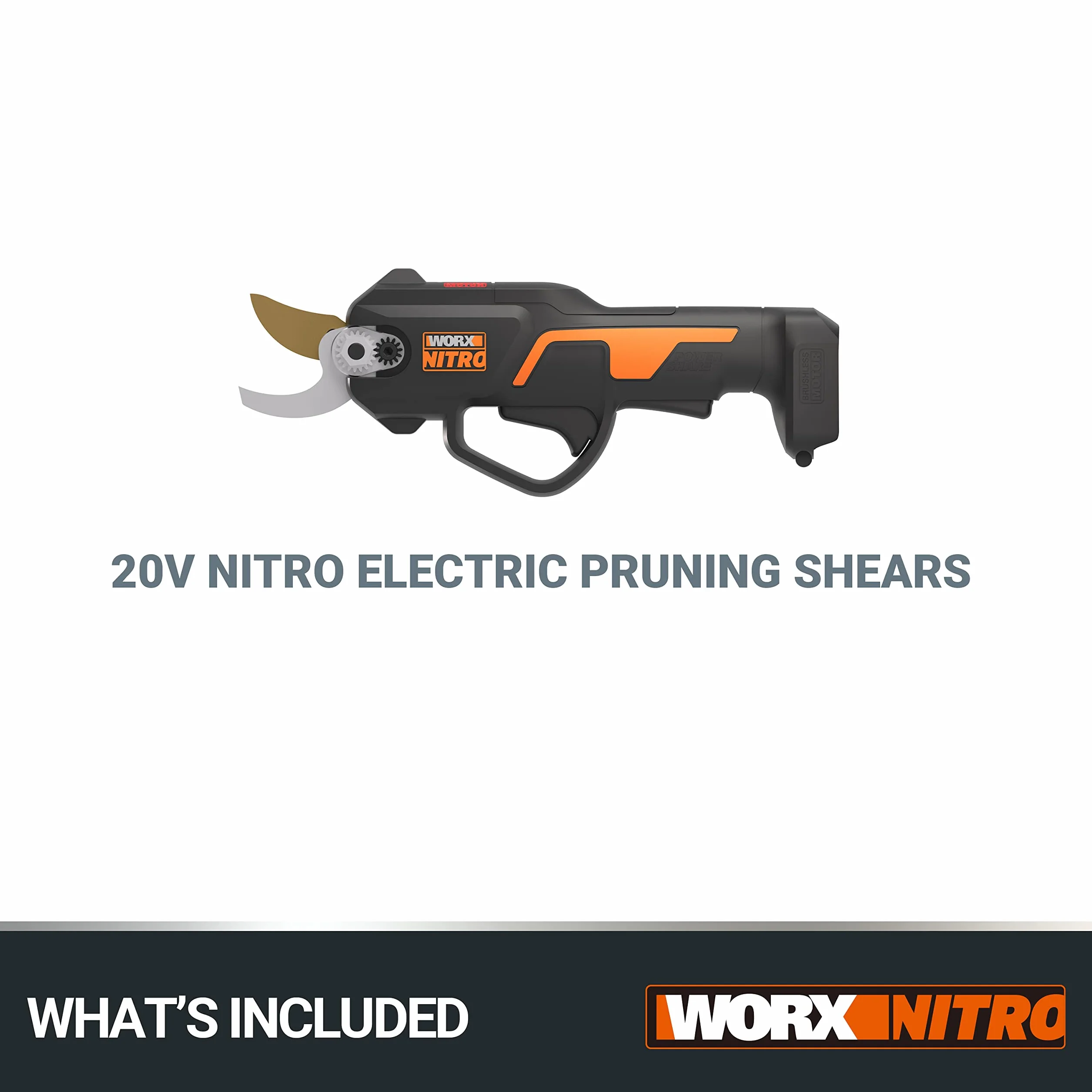 WORX Nitro WG330E.9 Akumulatorowe Nożyce do Gałęzi 20 V Bezszczotkowe