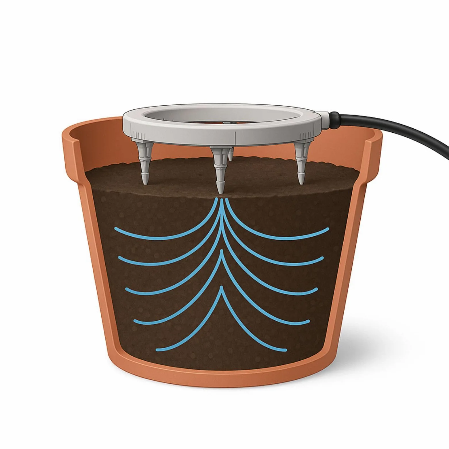 Weedness Water Master nawadnianie kroplowe, zestaw 6 sztuk, automatyczny system nawadniania, uprawa Drip Micro do użytku wewnątrz i na zewnątrz