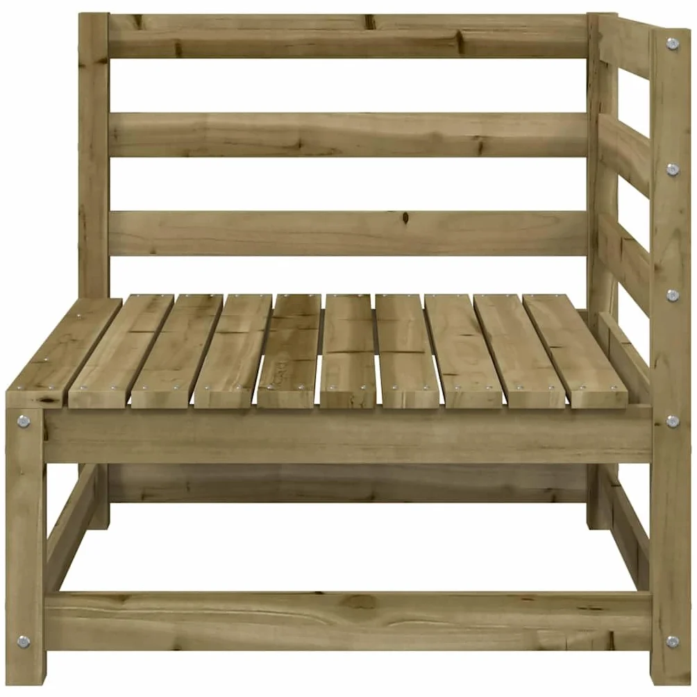 vidaXL Ogrodowa sofa narożna, 70x70x67 cm, impregnowane drewno sosnowe, kanapa ogrodowa, kanapa modułowa, siedzisko modułowe, siedzisko do ogrodu