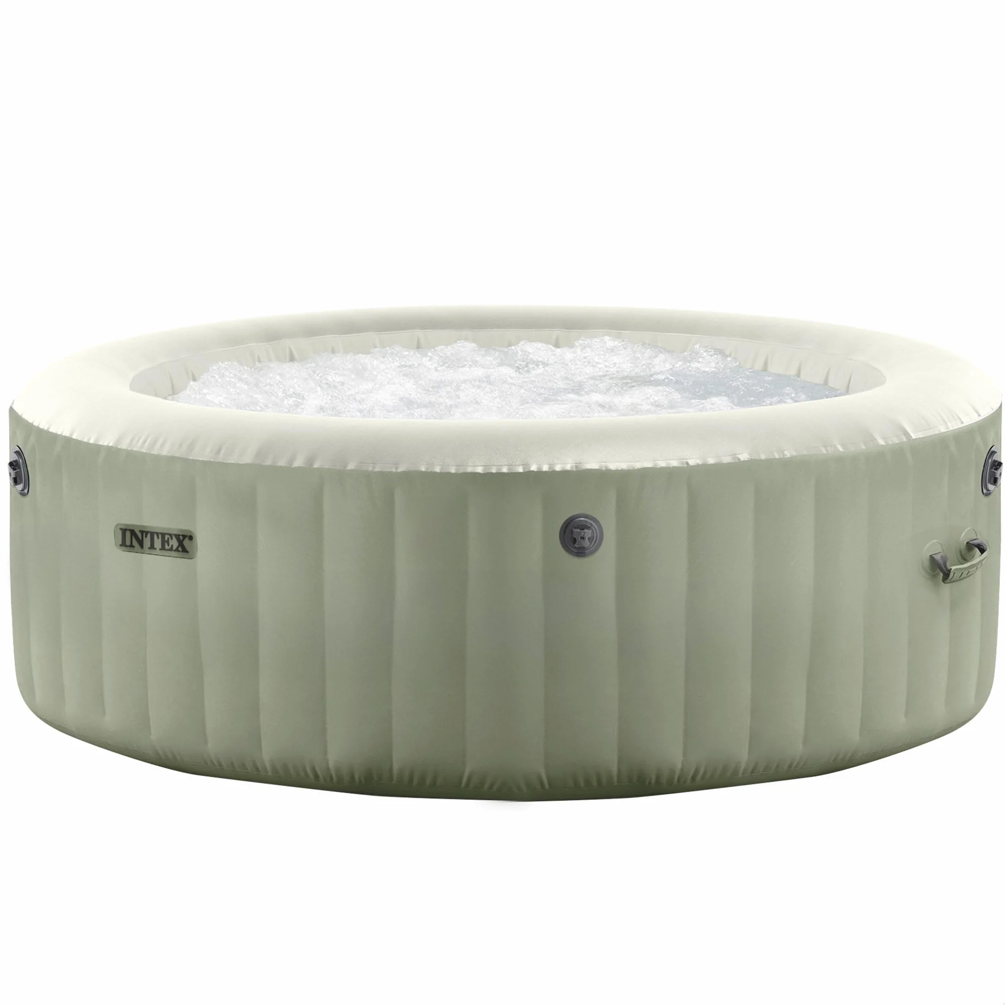 Intex 6-osobowy zestaw oliwkowy zielony okrągły bąbelkowy spa 28428NP (nadmuchiwany 216 cm x 71 cm)