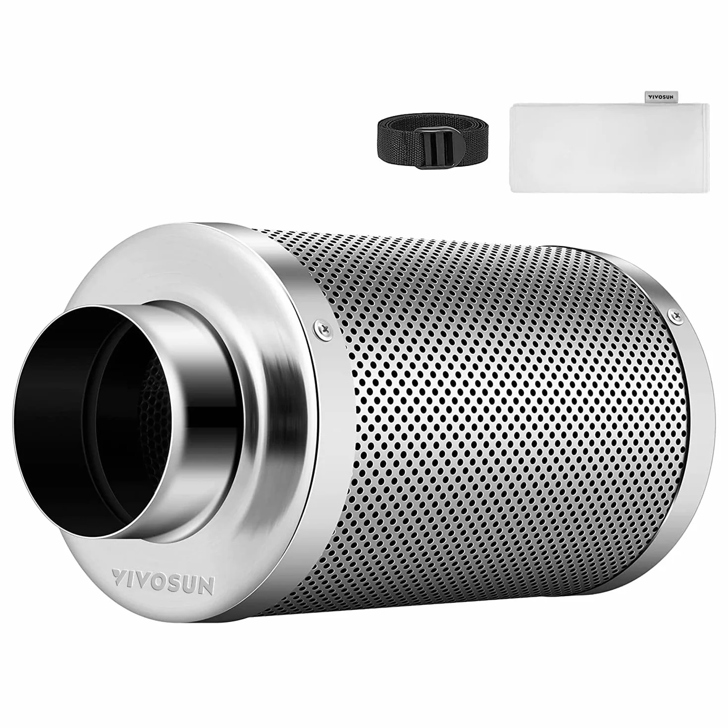 VIVOSUN filtr węglowy 15 cm do wentylatora kanałowego z węglem drzewnym