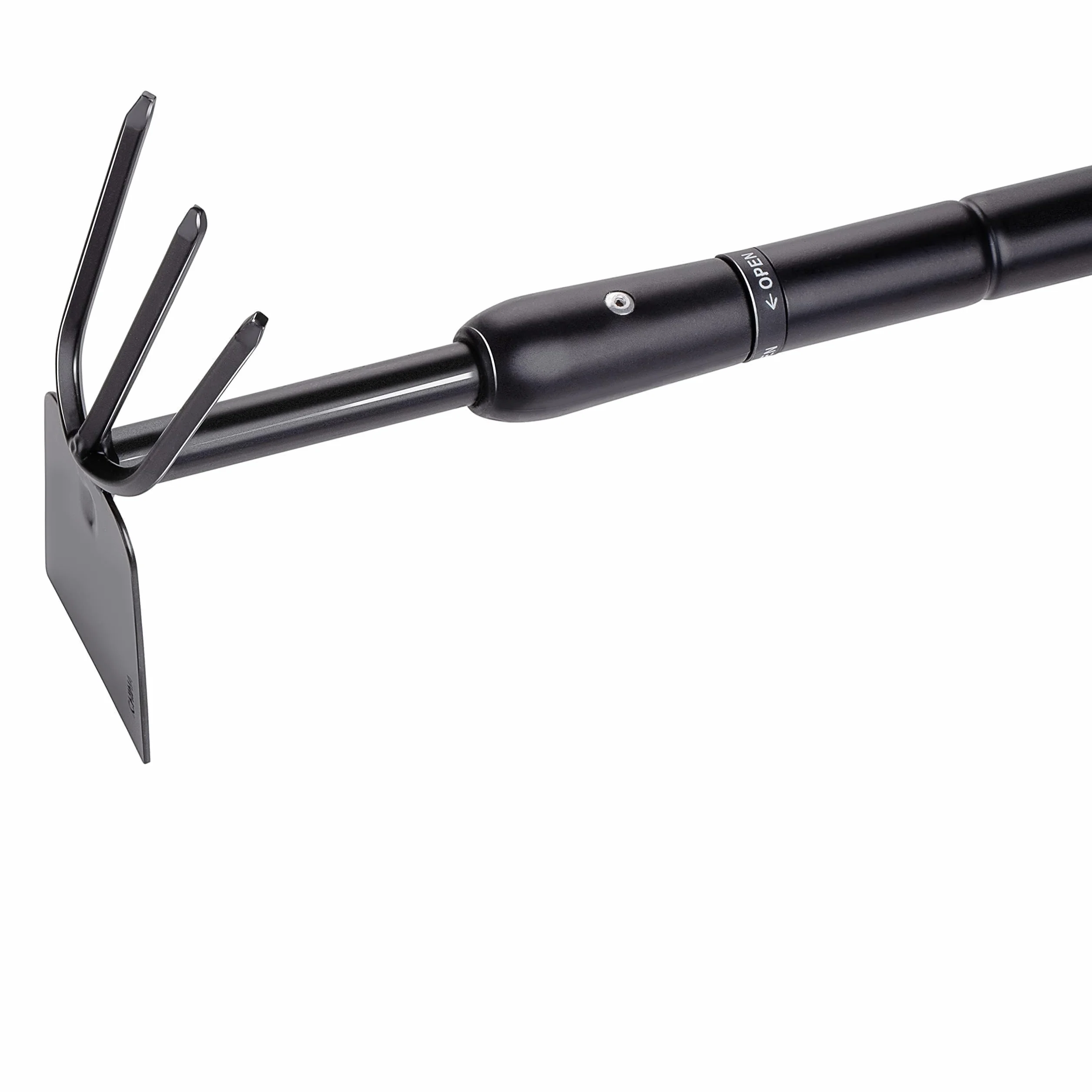 BLACK+DECKER Kultywator – grabie ogrodowe i motyka – regulowana długość 66-101 cm – uprawa i pielenie – czarny/pomarańczowy