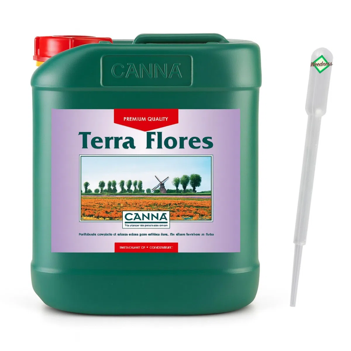 Weedness Canna Terra Flores 5 litrów – faza kwitnienia, uprawa w pomieszczeniach, kwiaty, nawóz bio-pomidorów, ogórków, nawóz organiczny