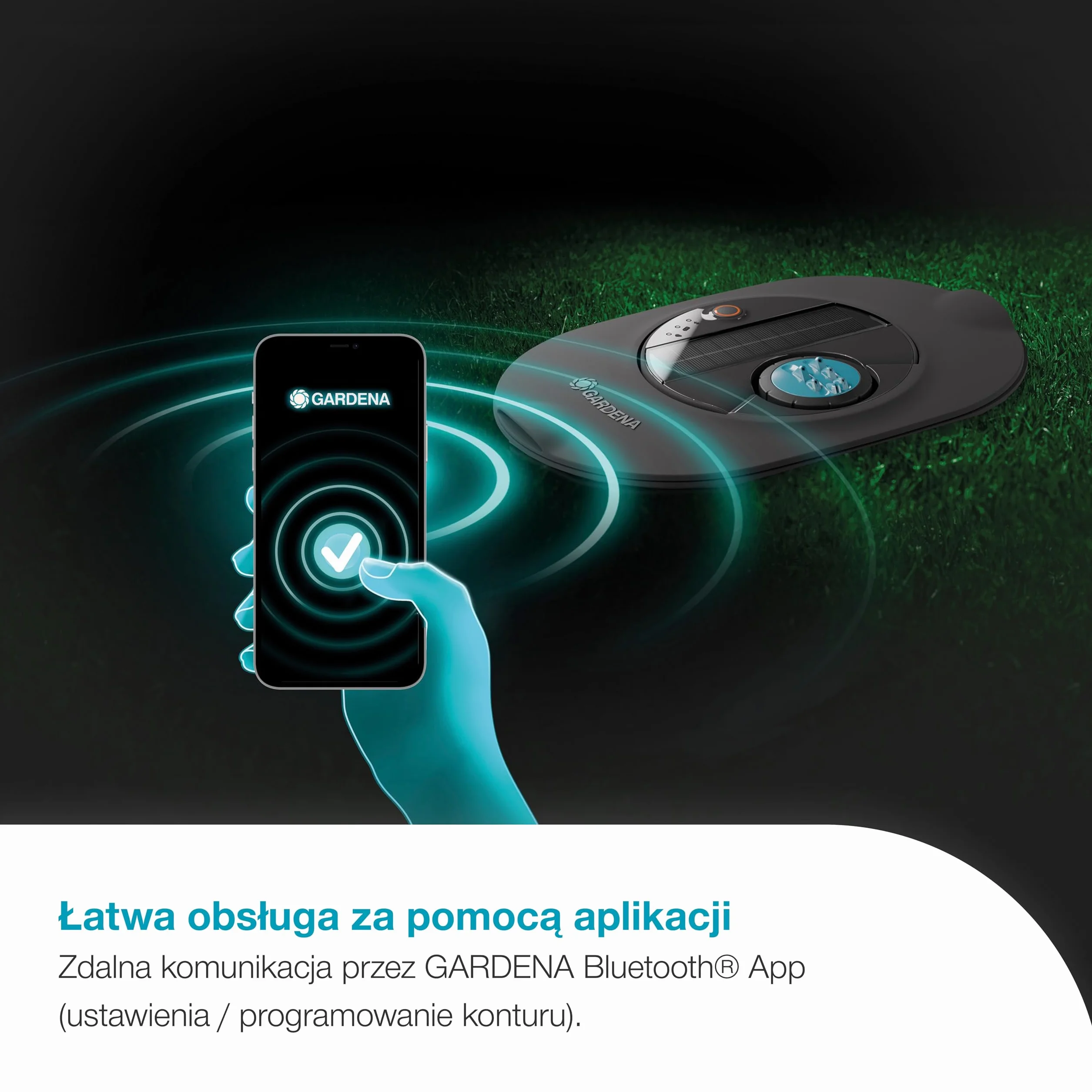 Gardena System nawadniania rurociągowego AquaPrecise, oszczędzający wodę, precyzyjne nawadnianie trawników o powierzchni do 320 m², sterowanie Bluetooth, łatwa instalacja (16001-20)