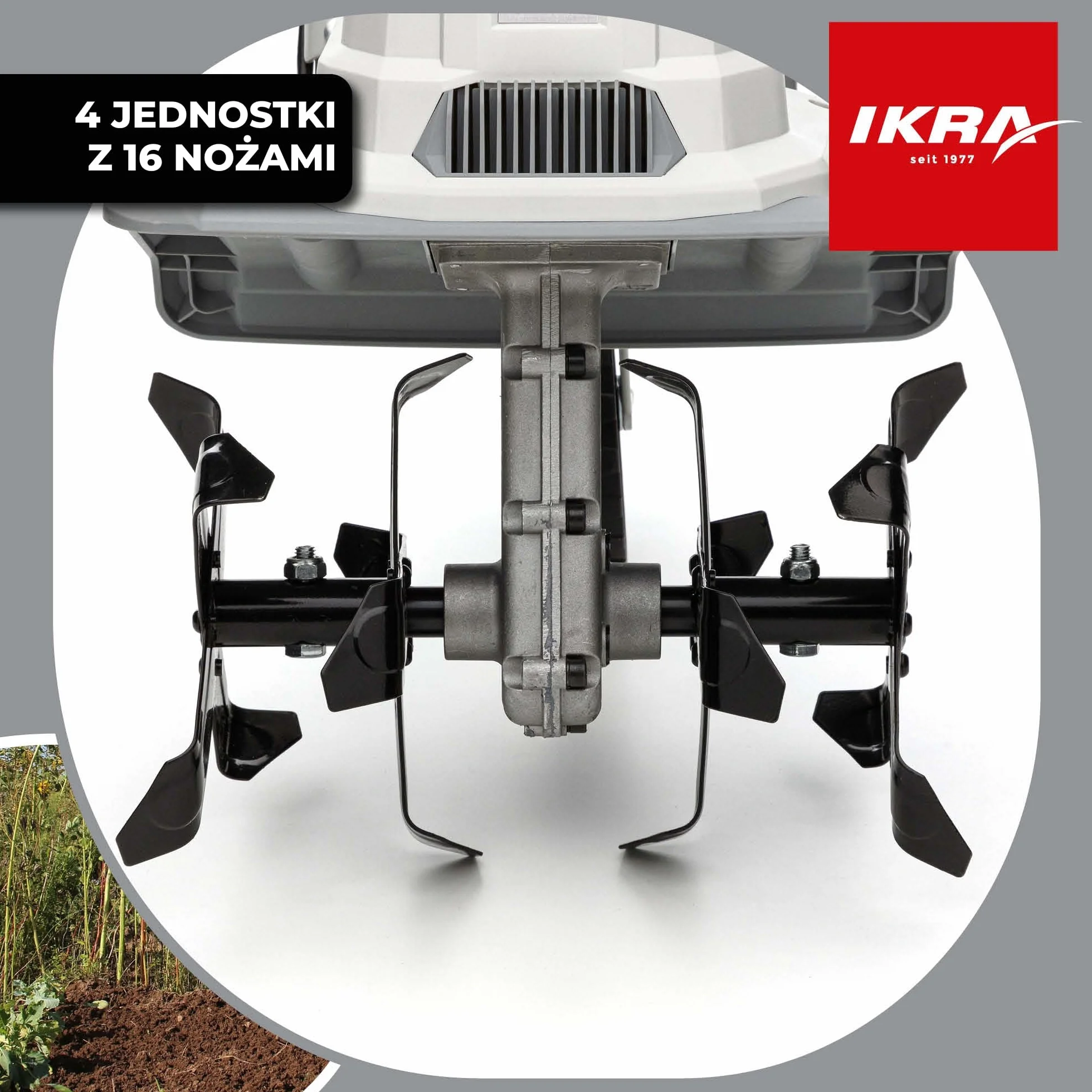 IKRA Glebogryzarka elektryczna IET 1030 1080 W 30 cm